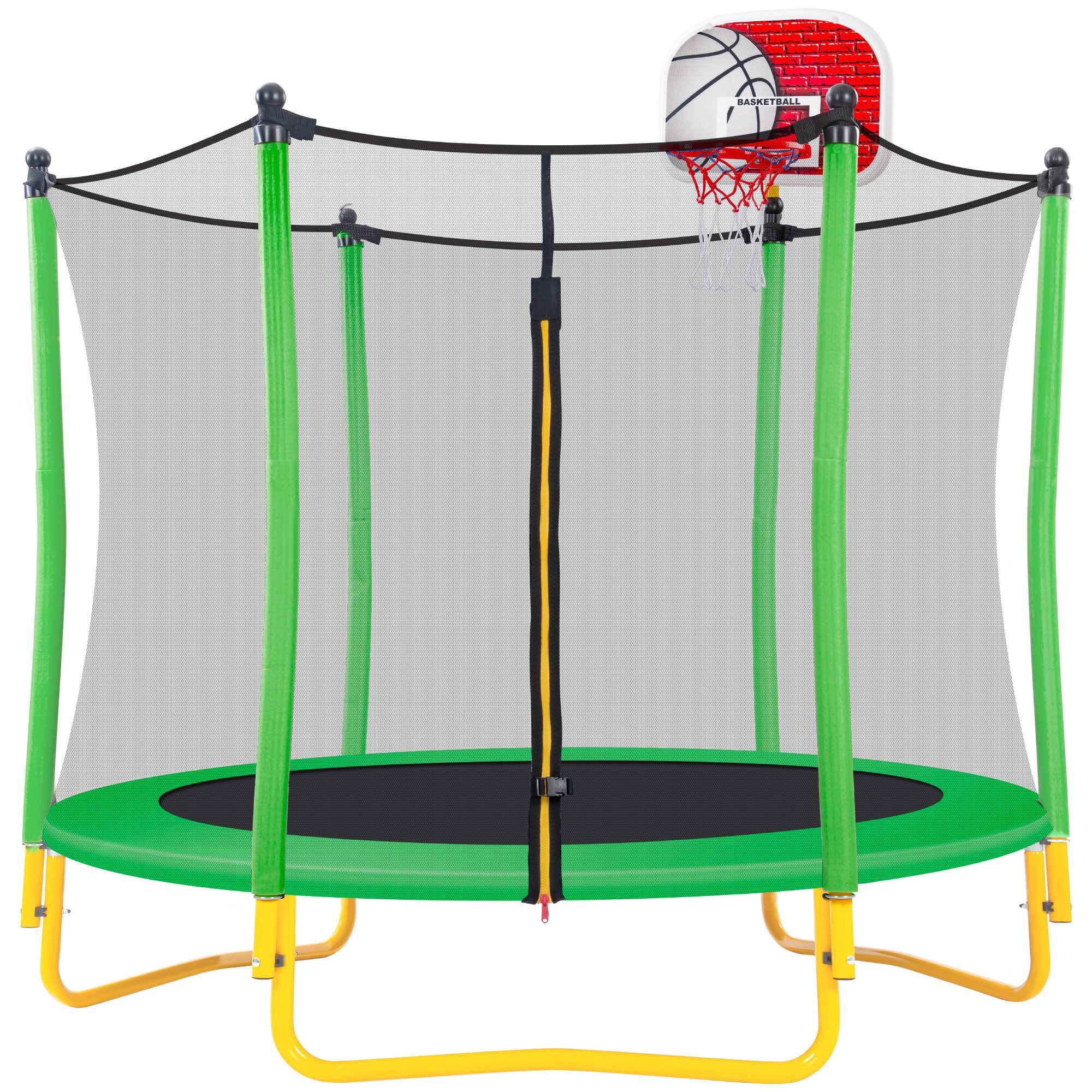 Miki Shinly TPS-8AAF-07QI Trampoline 5.5-ft Round Kids in Green