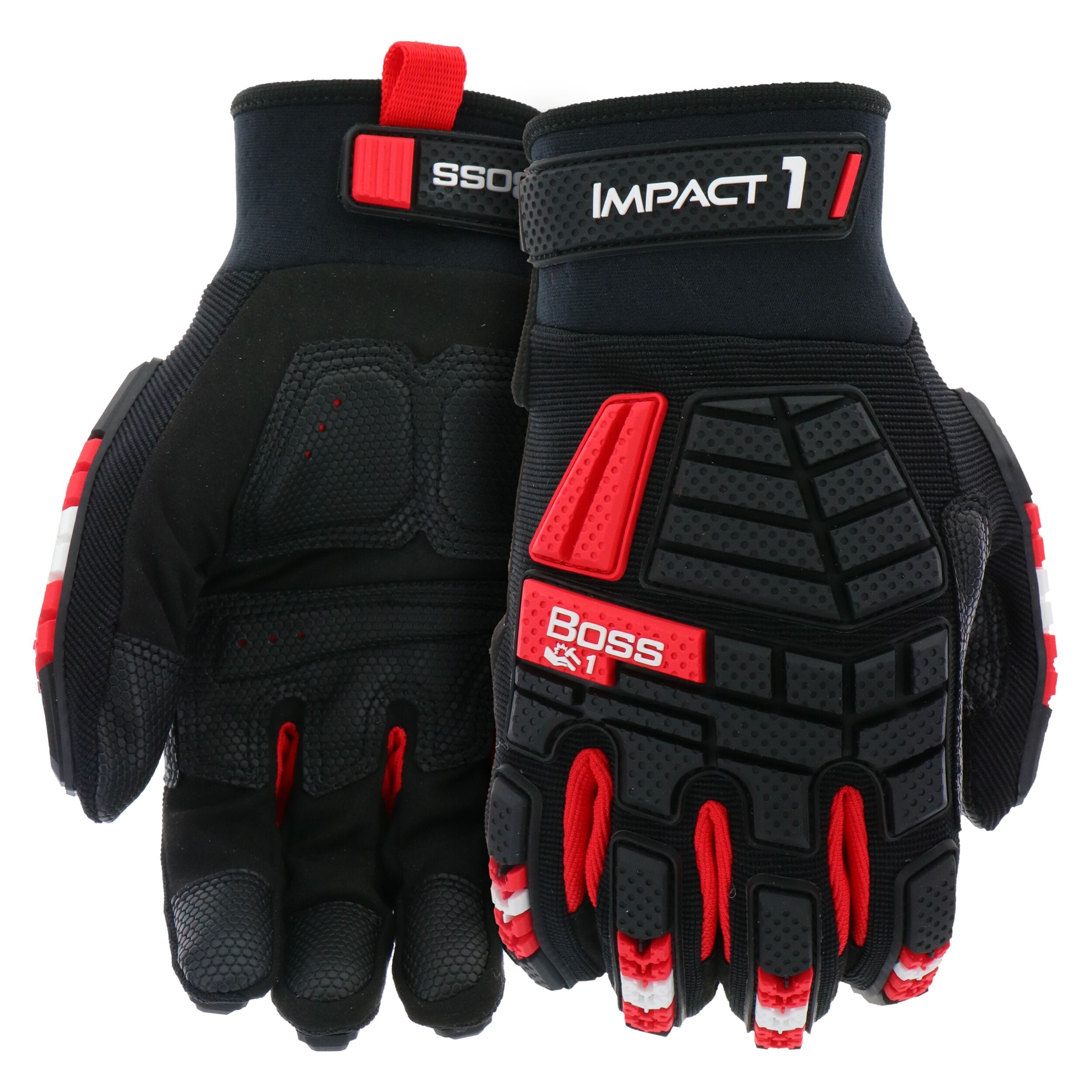 Boss B52354-M Medium Black Synthetic leather Demolition Gloves 1 -Pairs