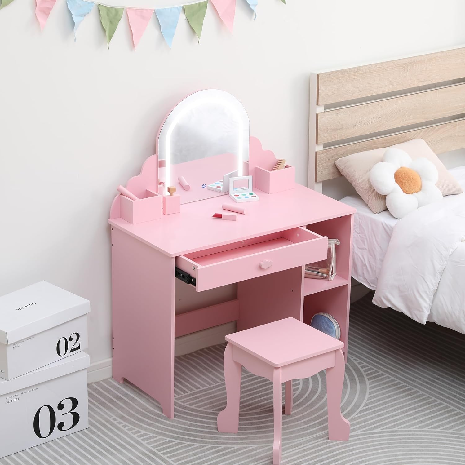 Qeetex LHF-SZT-PHK-34M48AYM Bedroom-Vanities - View #6