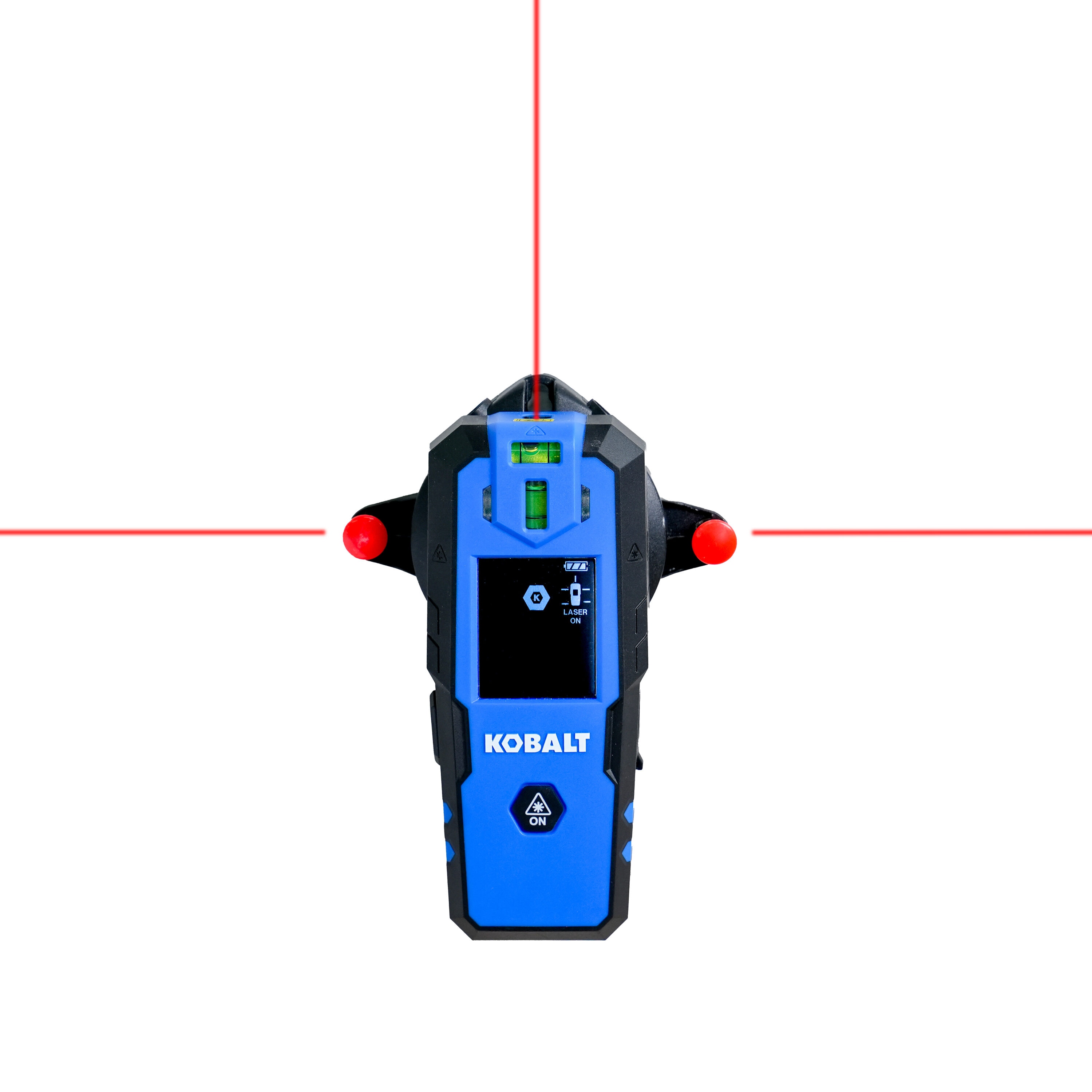 30-ft Red Line Generator Laser Level Rechargeable 2-in-1 with Stud Finder | - Kobalt 54558