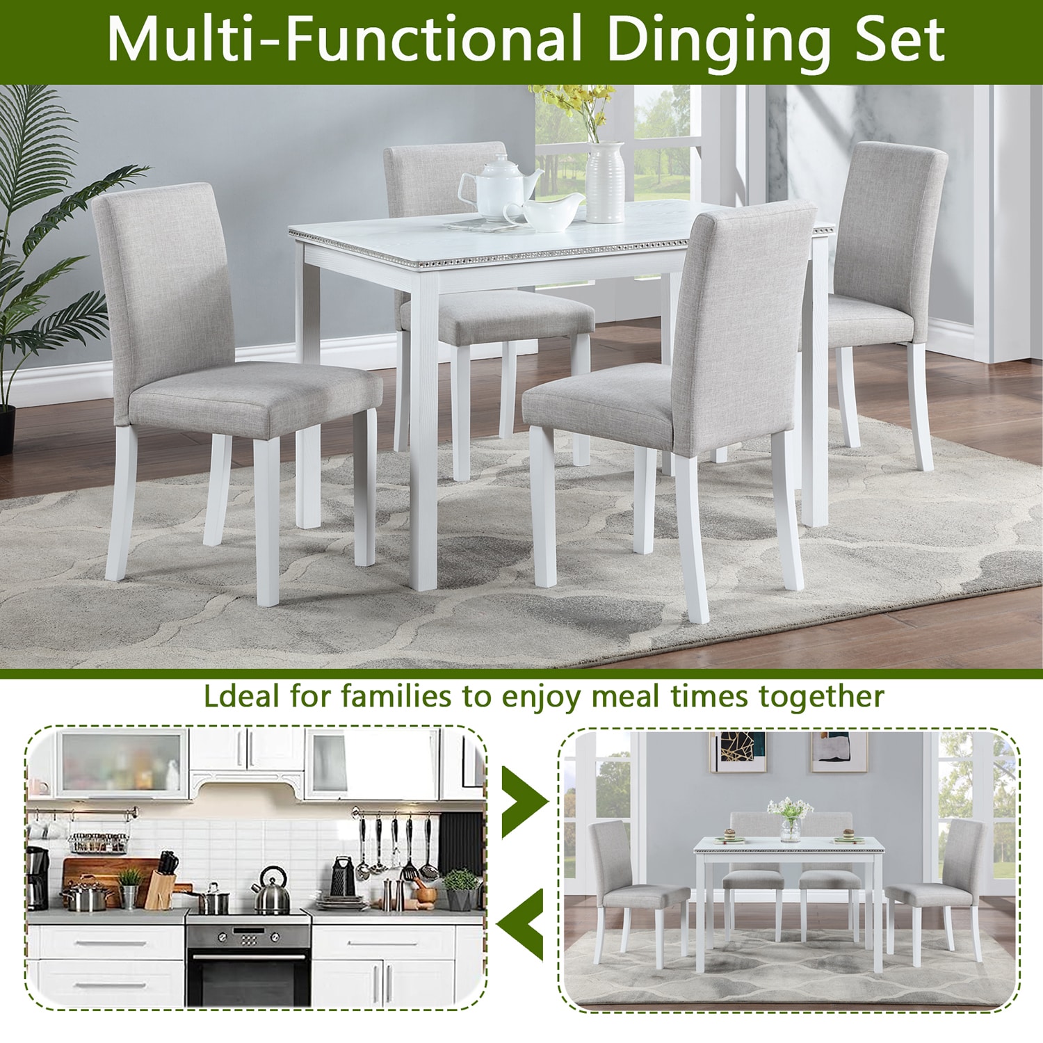 GZMR GM-W1949 Dining-Sets - View #3