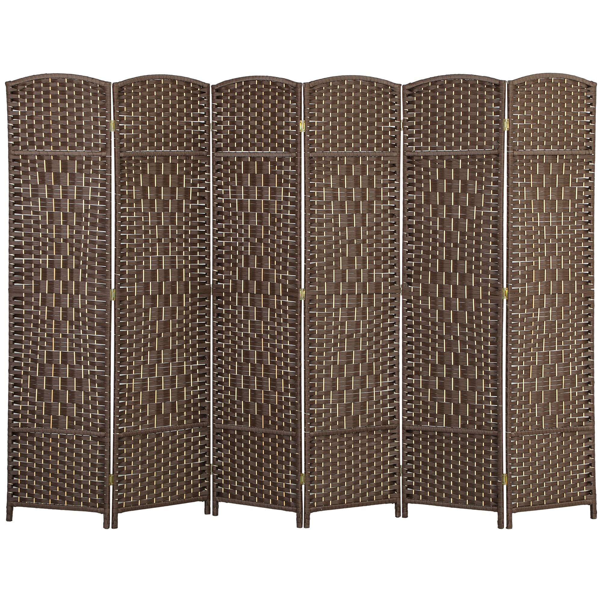Tinyhomie Folding Room Divider Screen 6 Panel 6Inch Tall Privacy Screen ...