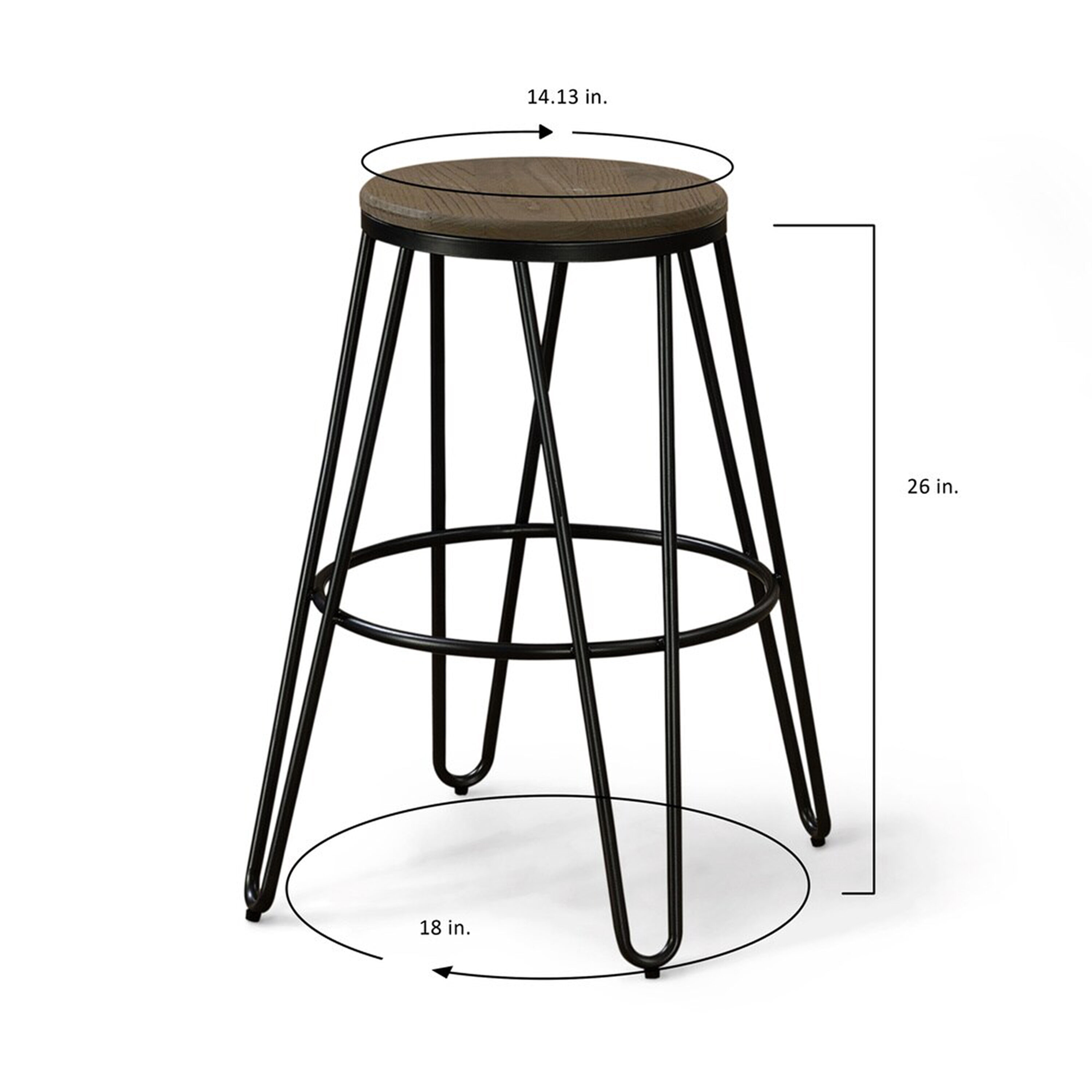 Furniture of America IDF-BR886WH stools - View #8
