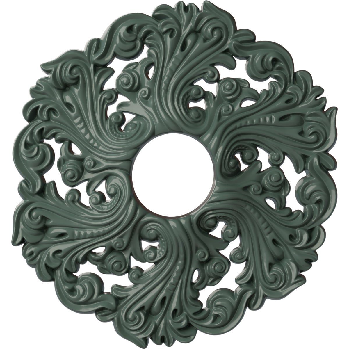 Ekena Millwork CM19ORCBF Orrington 19.625-in W x 19.625-in L Painted Cloud Burst Polyurethane Whole Ceiling Medallion