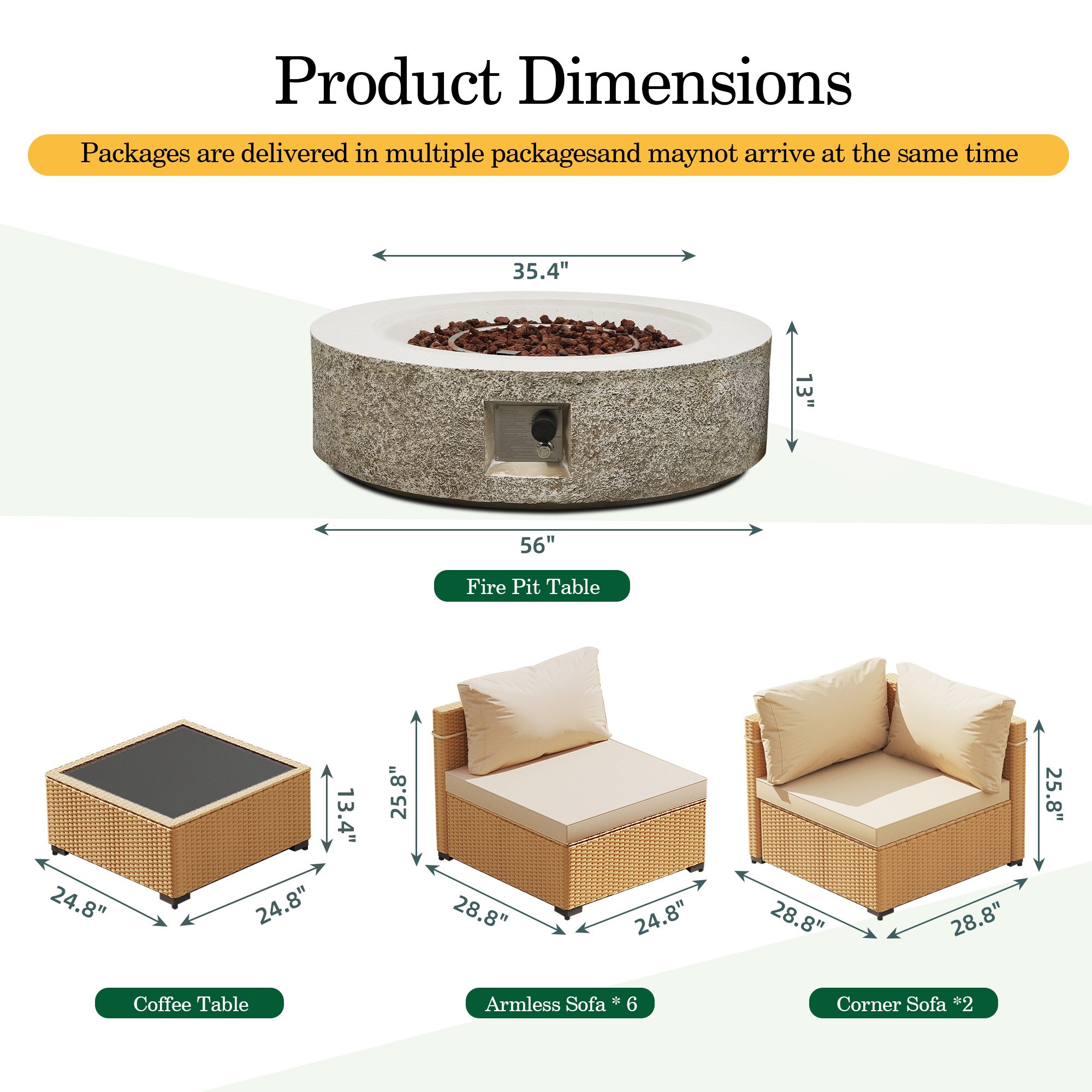 Patio Watcher LS-RT9-42QQBE-Y1 Patio-Conversation-Sets - View #3