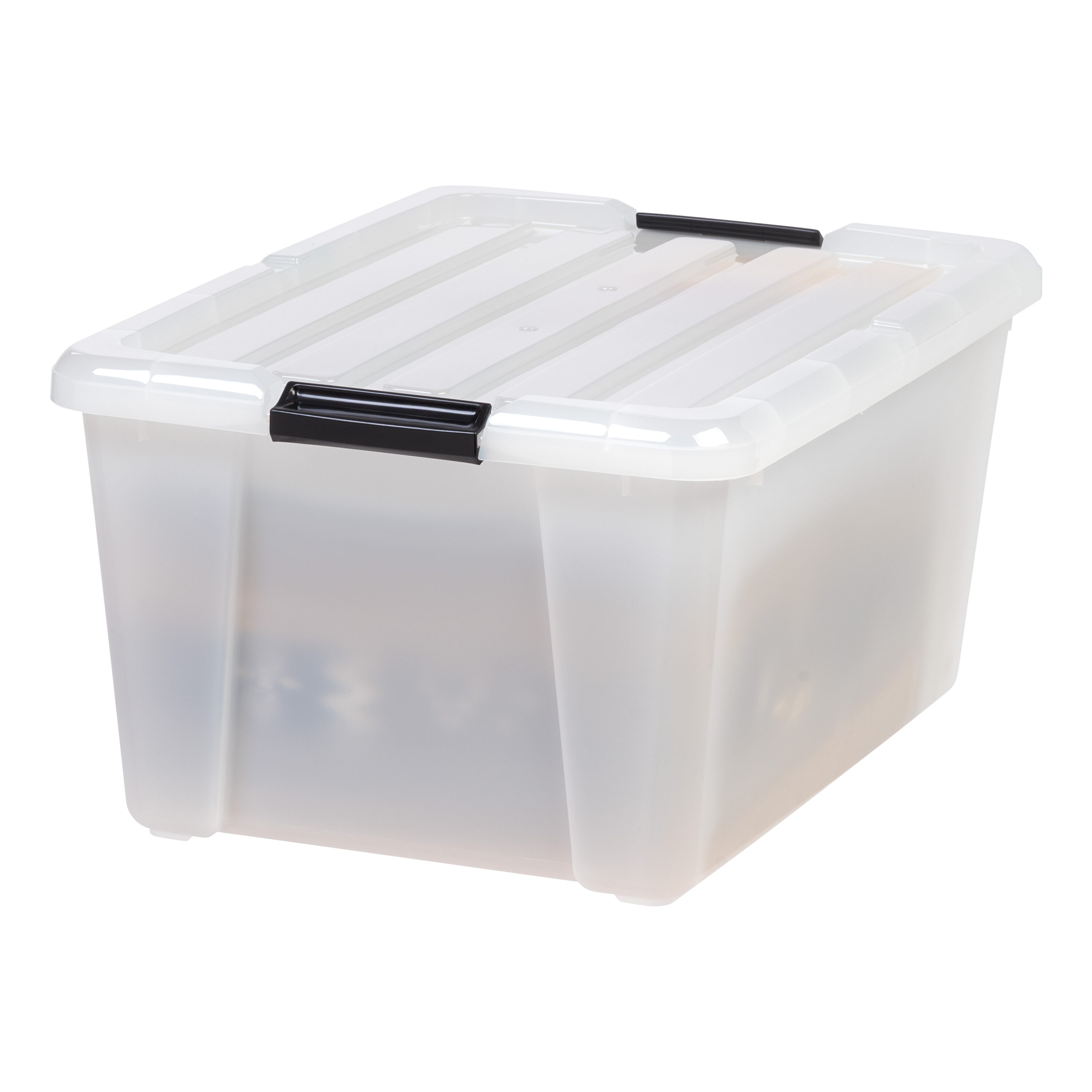 IRIS Plastic Storage Containers 28 Quarts 6 x 16 14 x 24 Clear