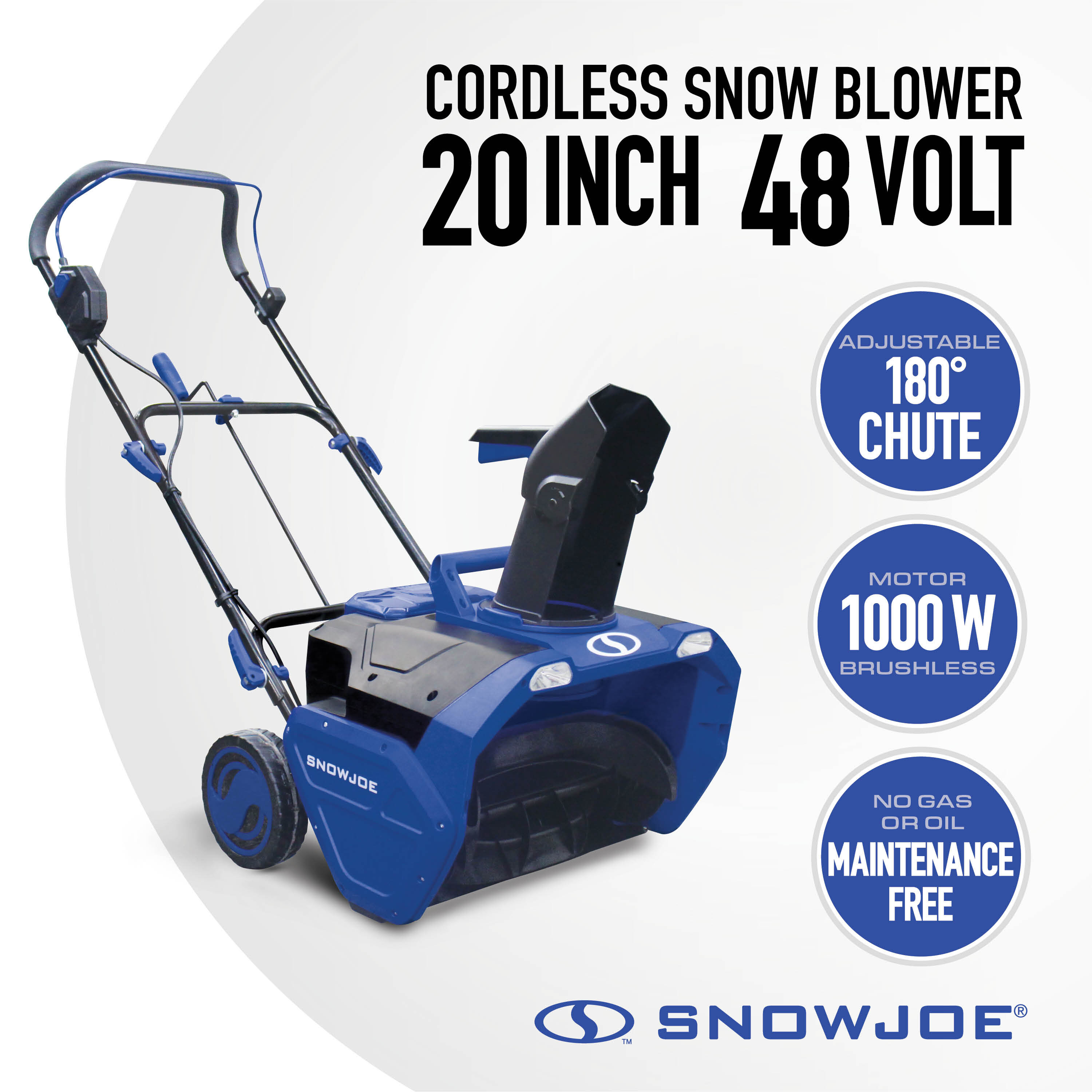 Snow Joe 24-volt 20-in Single-stage Push Cordless Electric Snow Blower Ah  (Battery Included) in the Snow Blowers department at