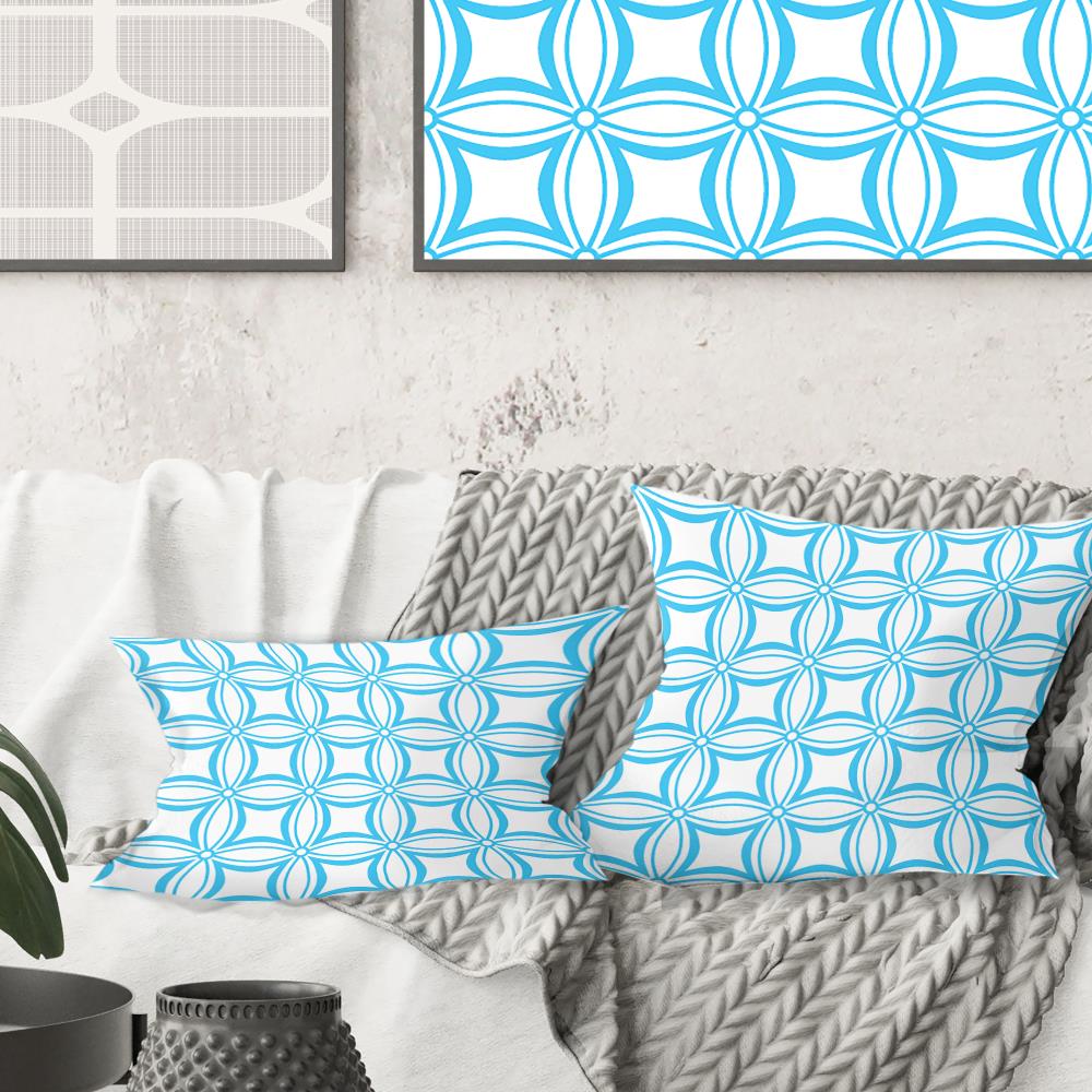 Designart CU24474-16-16 16-in x 16-in Blue Indoor Decorative Pillow