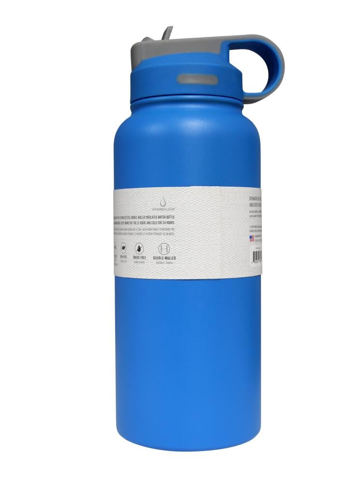 Hydroclear Hydro ss bottle straw lid 32-fl oz Stainless Steel