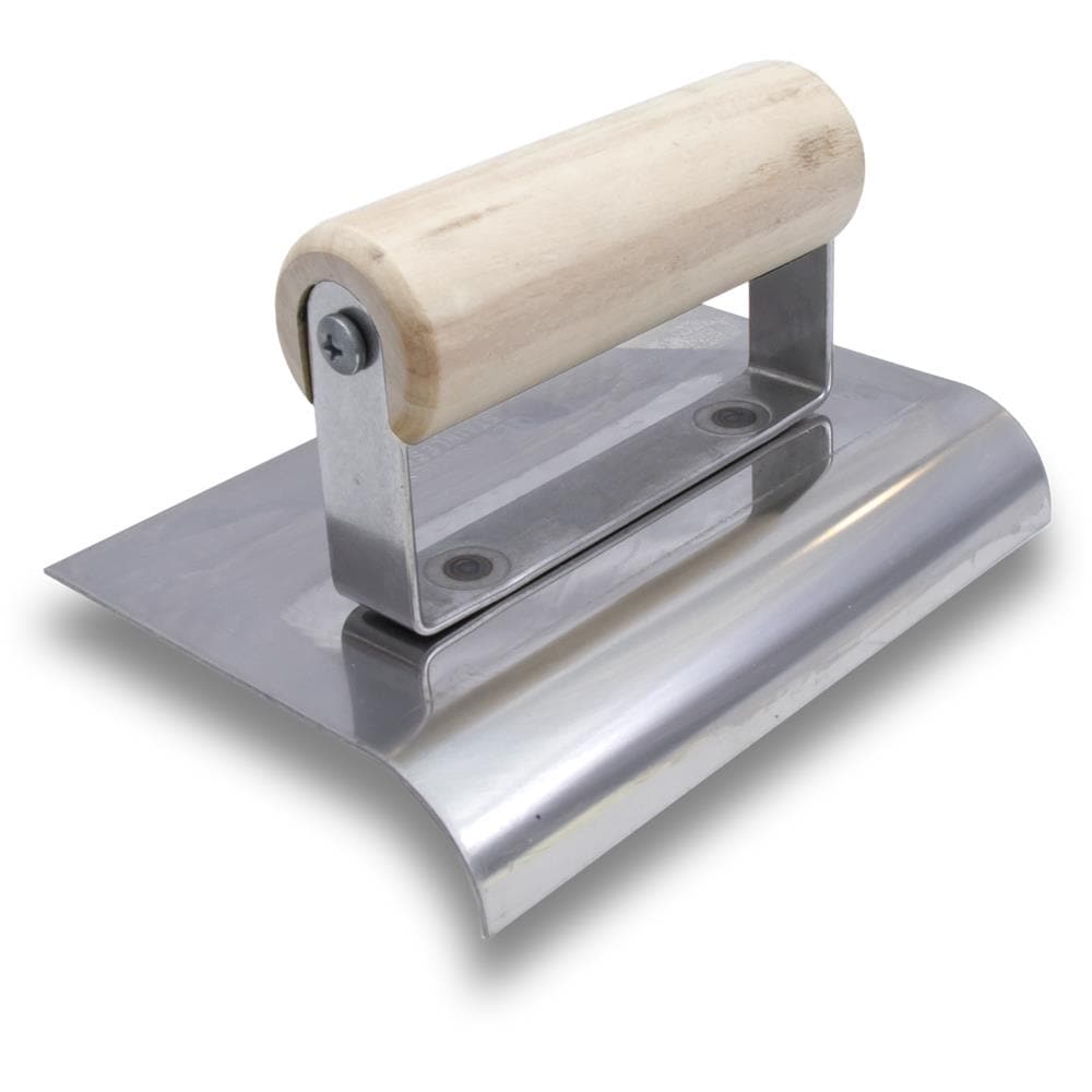 QLT by Marshalltown CE508S 6-Inches x 4-Inches Stainless steel Concrete Edger with 0.375-Inches Radius