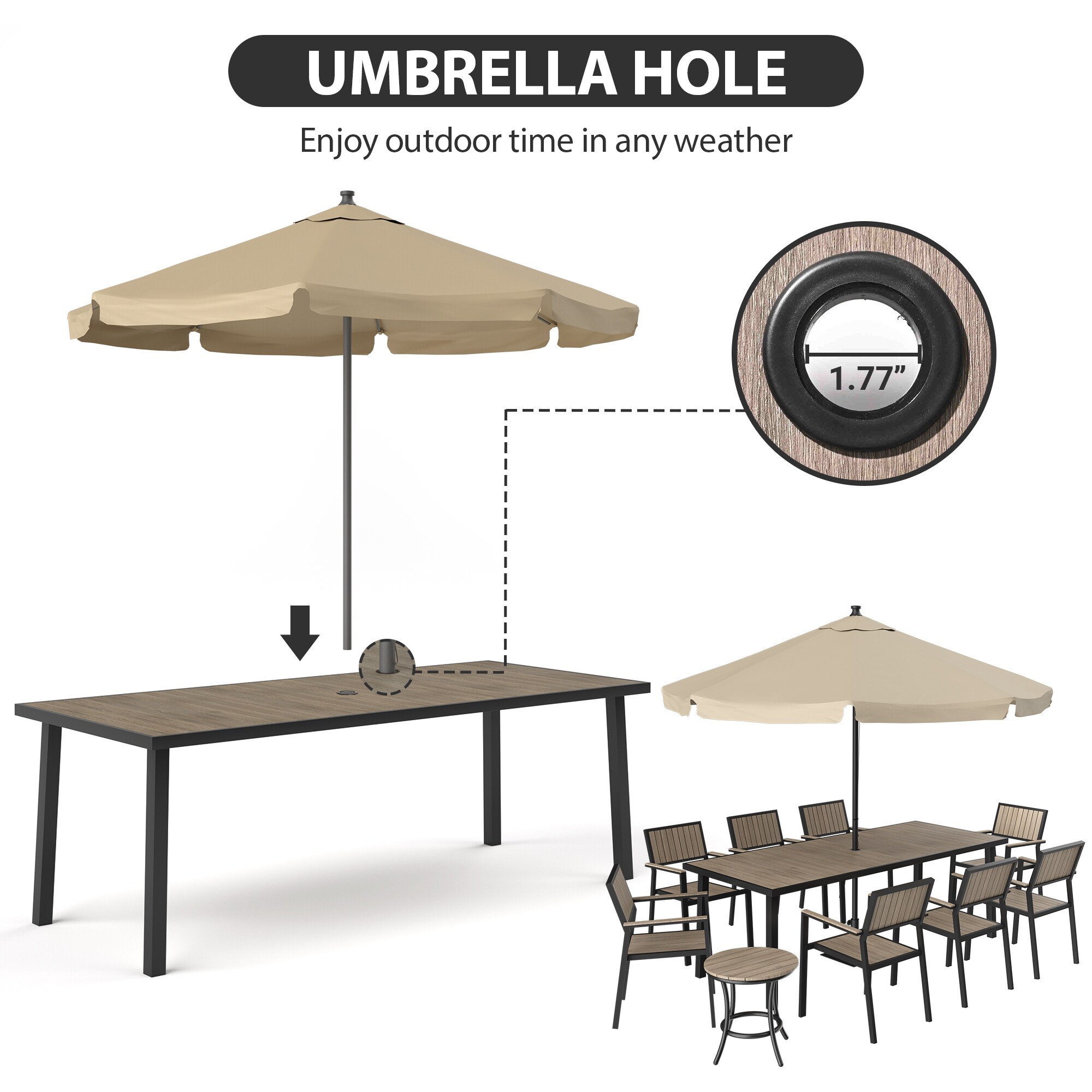 PamaPic TB-SM-CZ-10-H-WL1 Patio-Dining-Sets - View #5