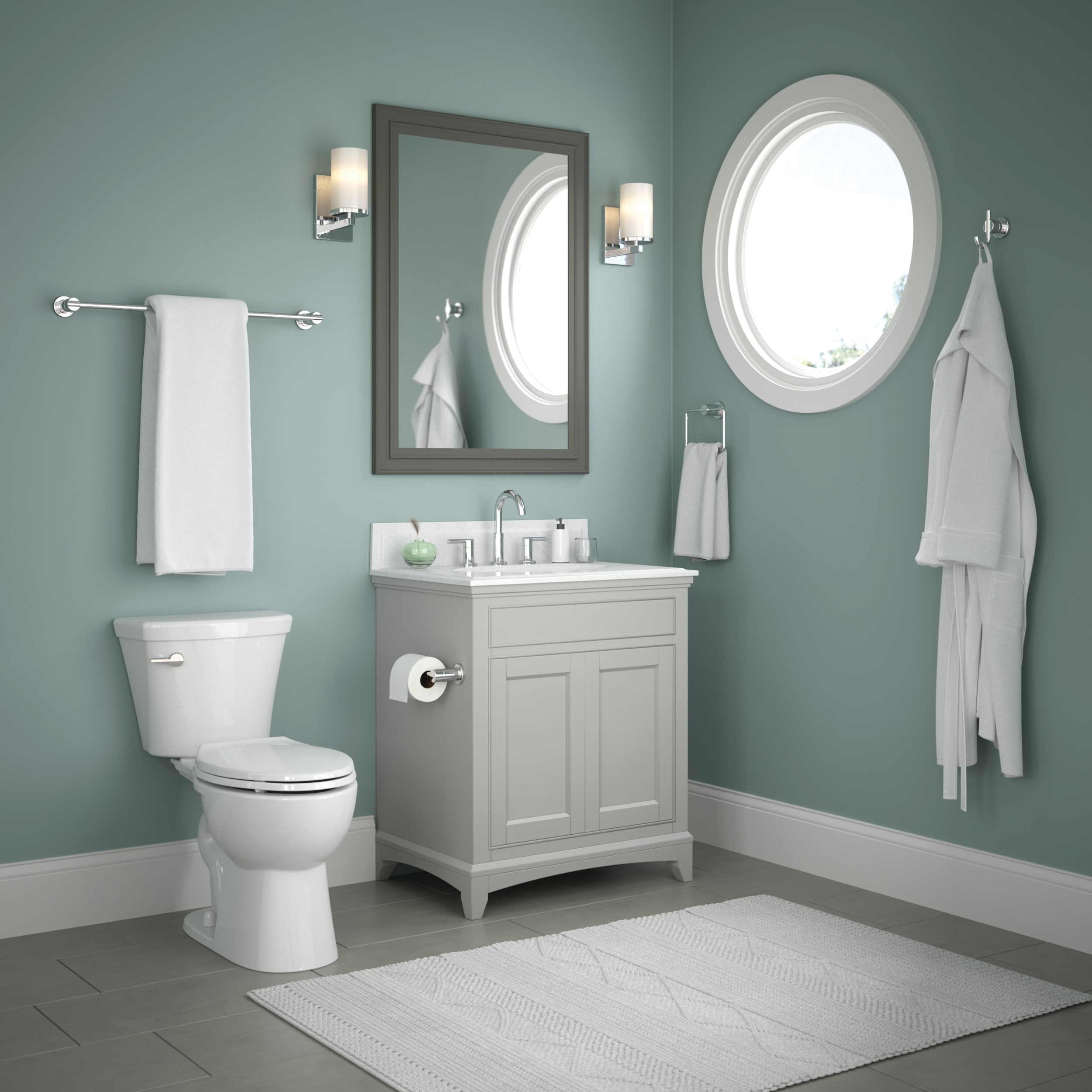 Nicoli Polished Chrome 4-Piece Bath Hardware Set