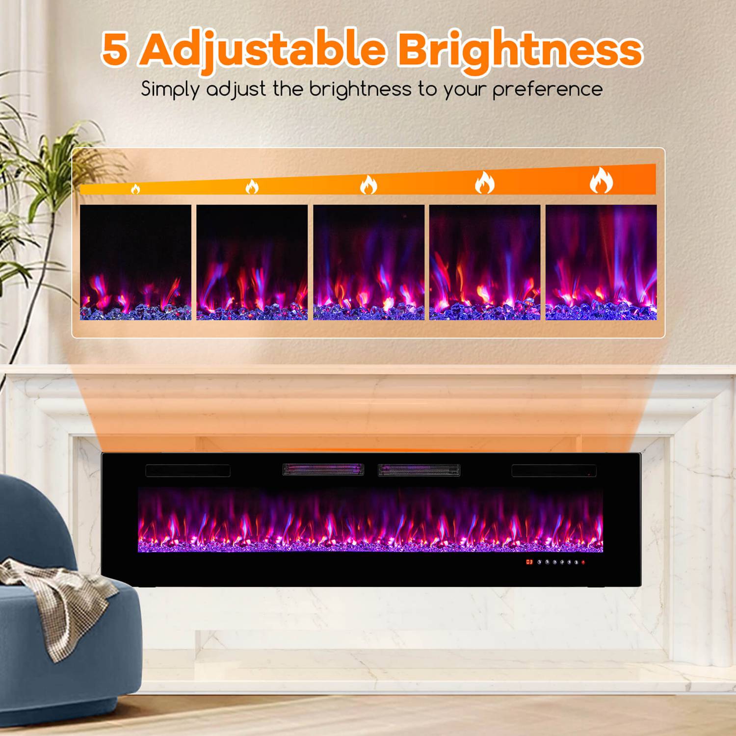 Costway CSHY001444 Electric-Fireplaces - View #4