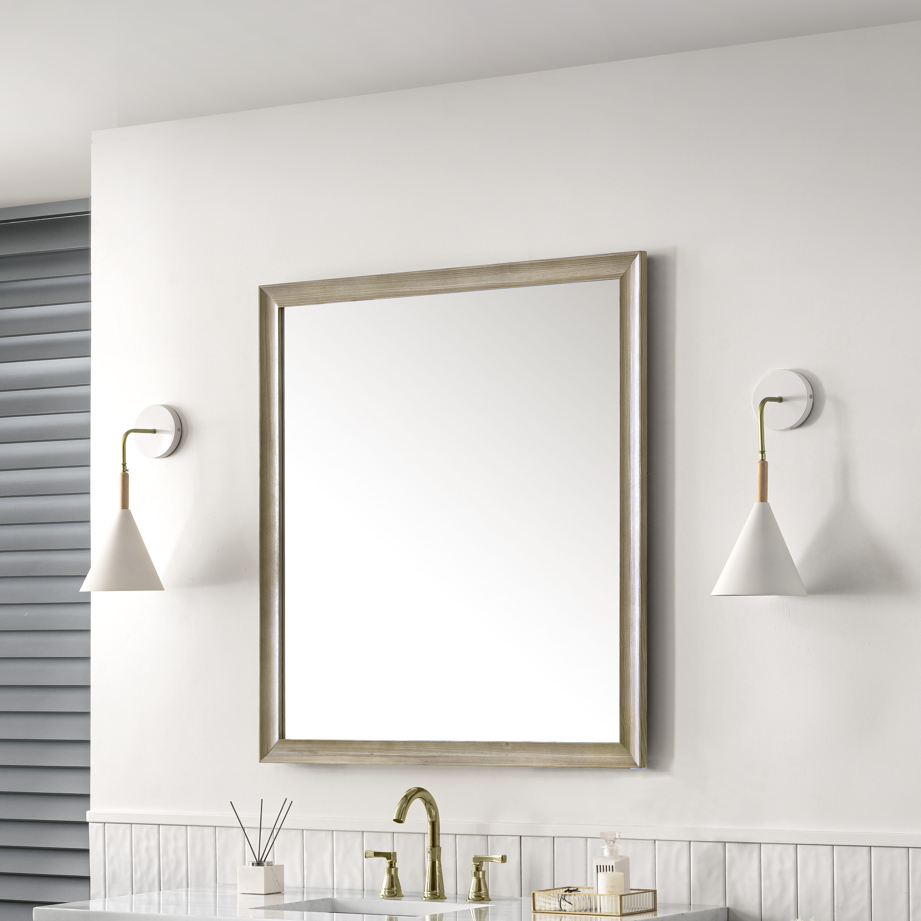James Martin Vanities 735-M36-WWO Framed-Bath-Mirrors - View #3