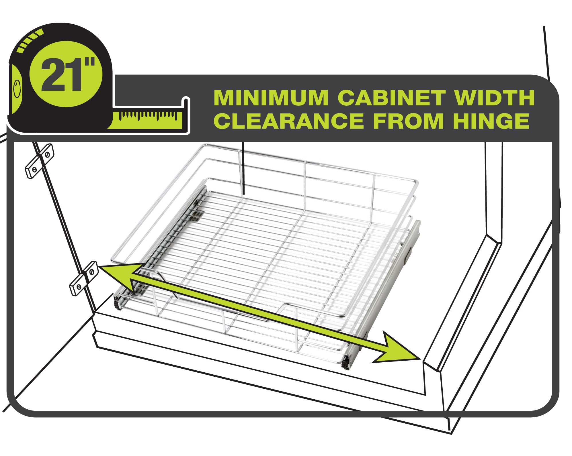 Smart Design 8441290 Pull-Out-Cabinet-Baskets - View #4