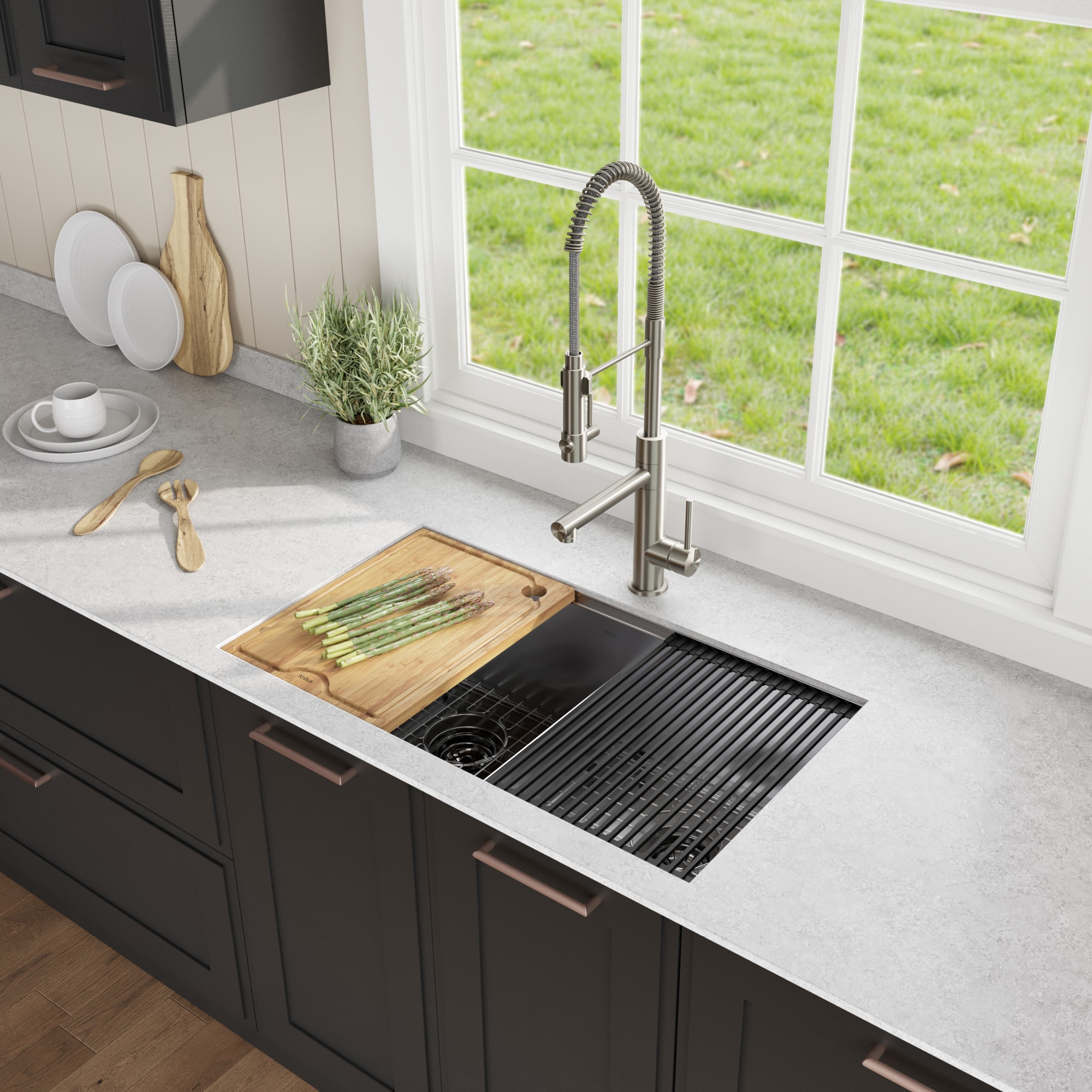Kraus KWU112-33-100-75MB Kitchen-Sinks - View #7