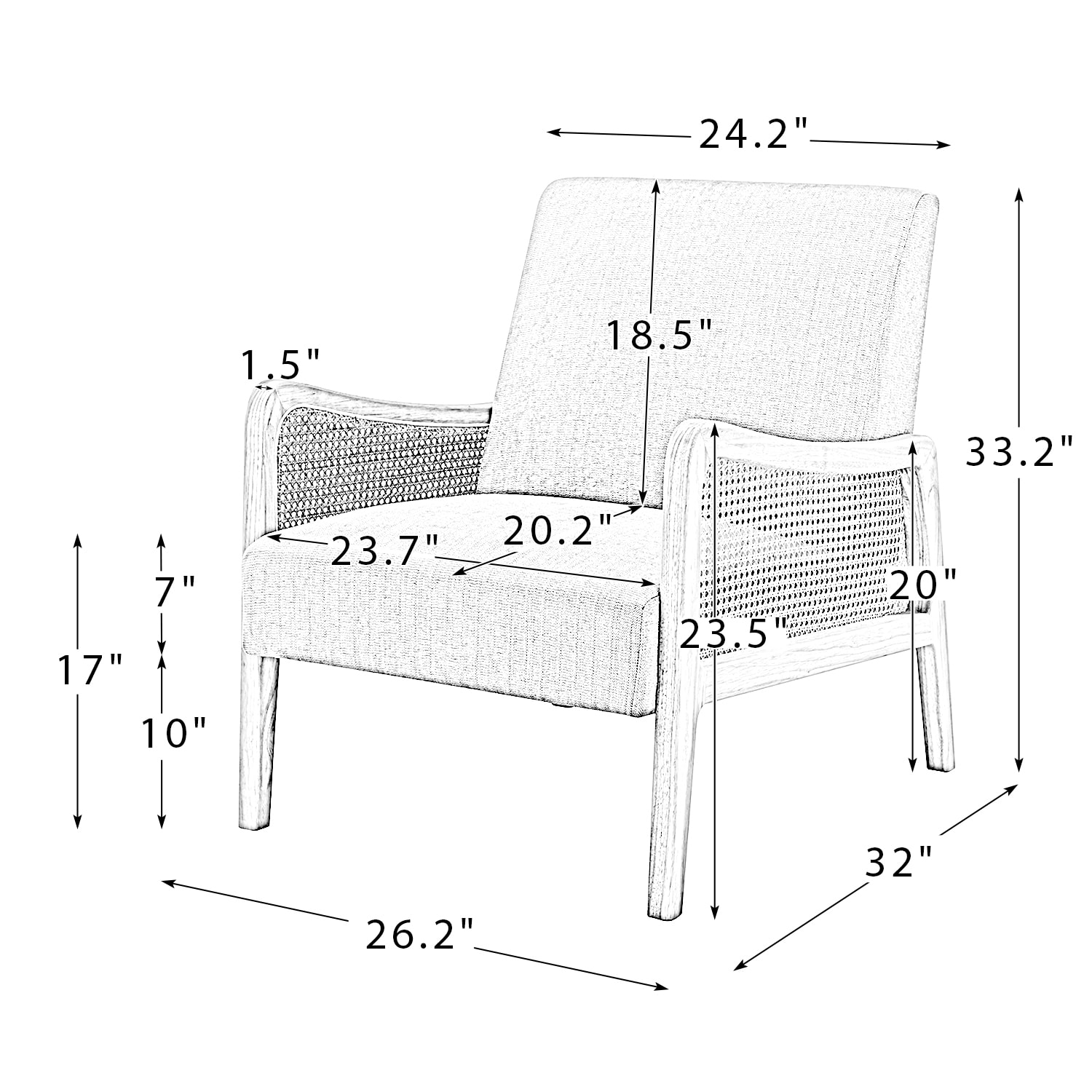 14 Karat Home CHS0461-LINEN chairs - View #8