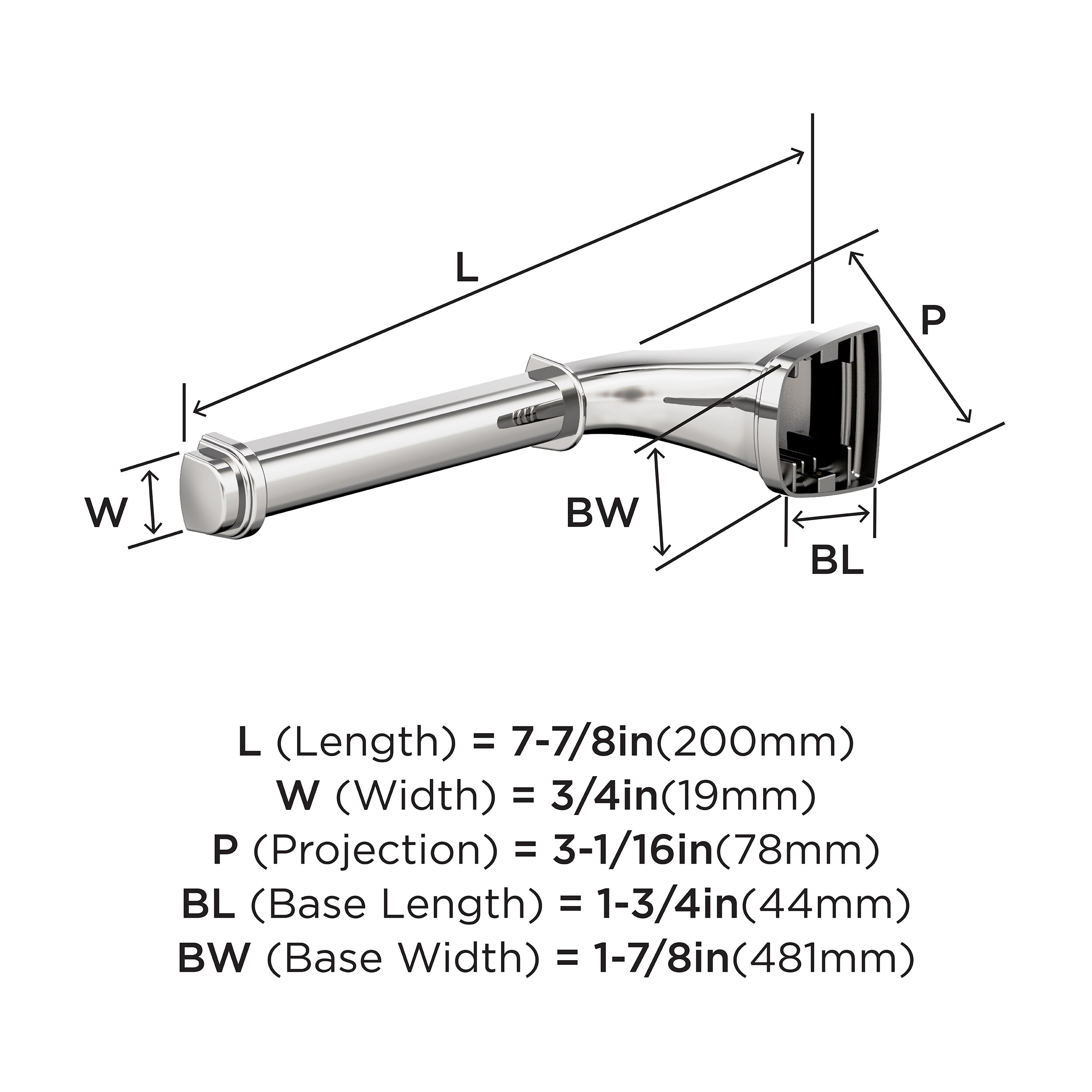 Revitalize Chrome Single Post Toilet Paper Holder