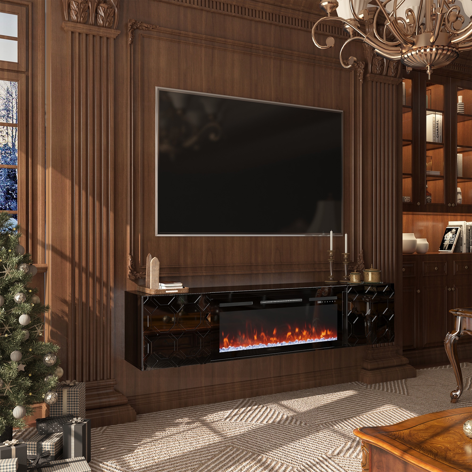 Clihome CL-JHZH008-BK Electric-Fireplaces - View #10