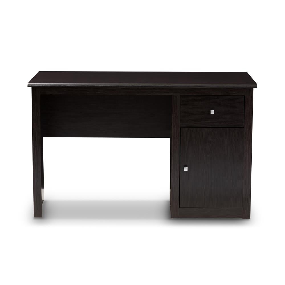 Baxton Studio Belora 47.64-in Brown Modern/Contemporary Computer Desk ...