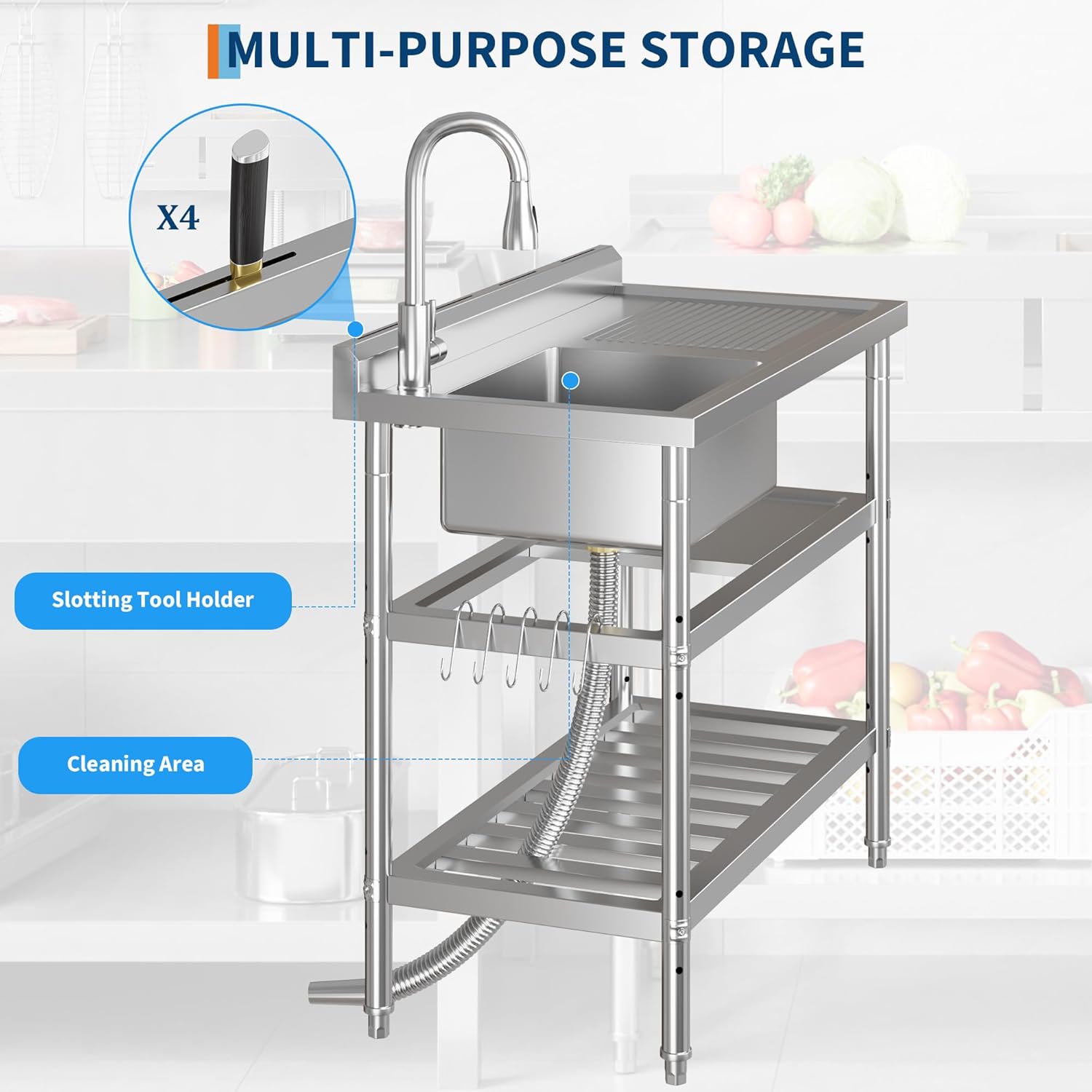 Qeetex ML-PTH-335HWXYR Laundry-Tubs-Utility-Sinks - View #3