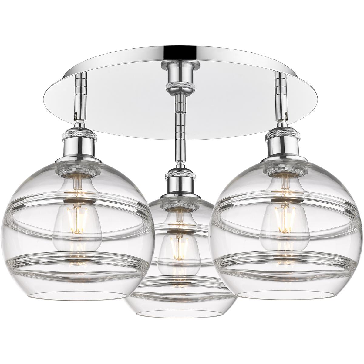 Innovations Lighting 2670889 516-3C-PC-G556-8CL Ballston Rochester Flush Mount