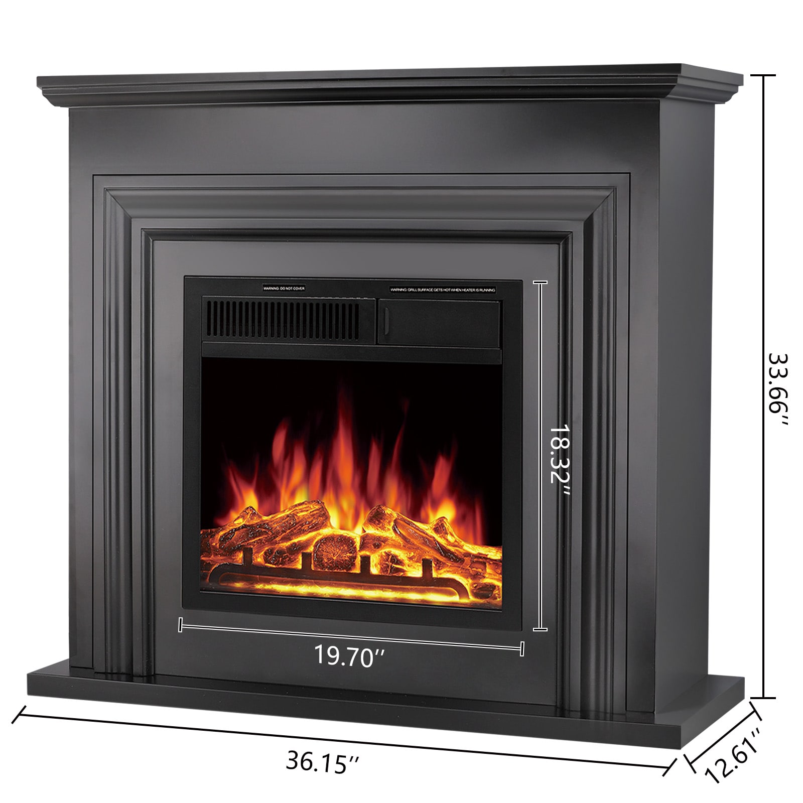 COWSAR LSM1804W Electric-Fireplaces - View #8