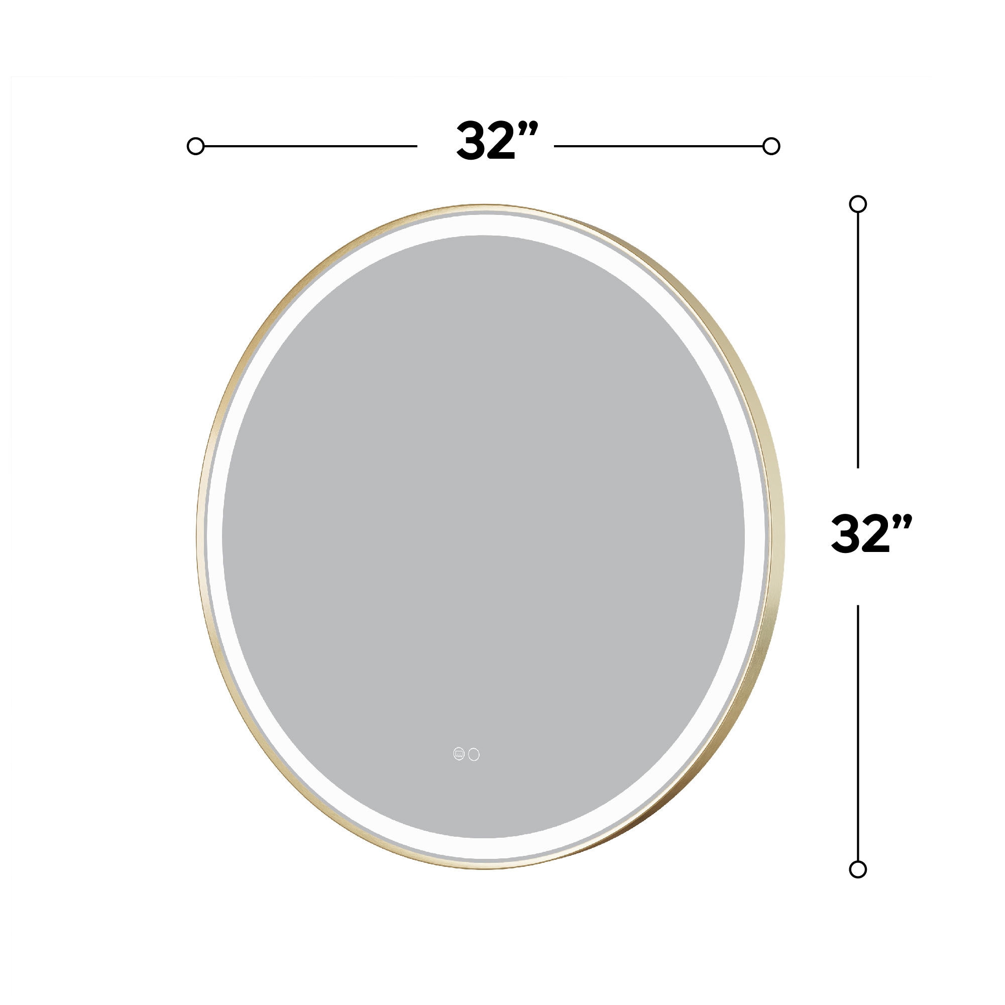 WELLFOR EX-2MC2026LBK Framed-Bath-Mirrors - View #9