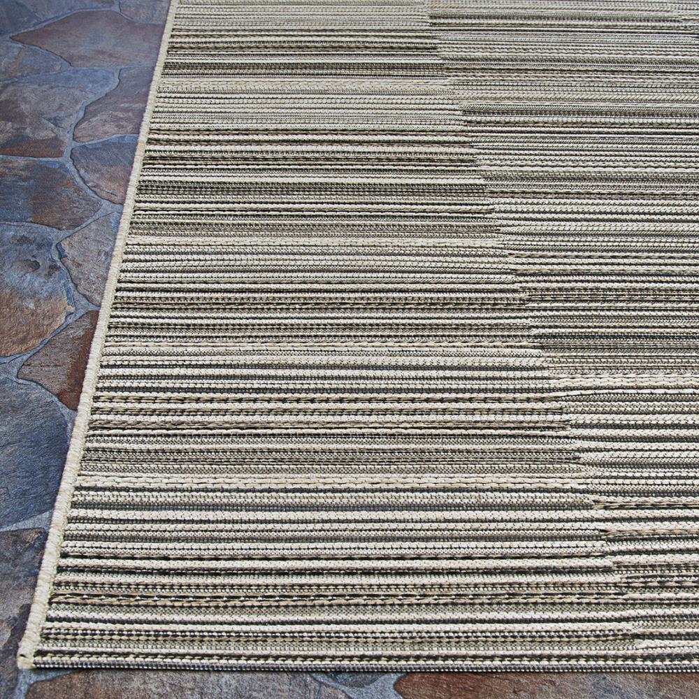 Cape Collection Black Rectangular Synthetic Indoor/Outdoor Rug - 2' x 3'7"