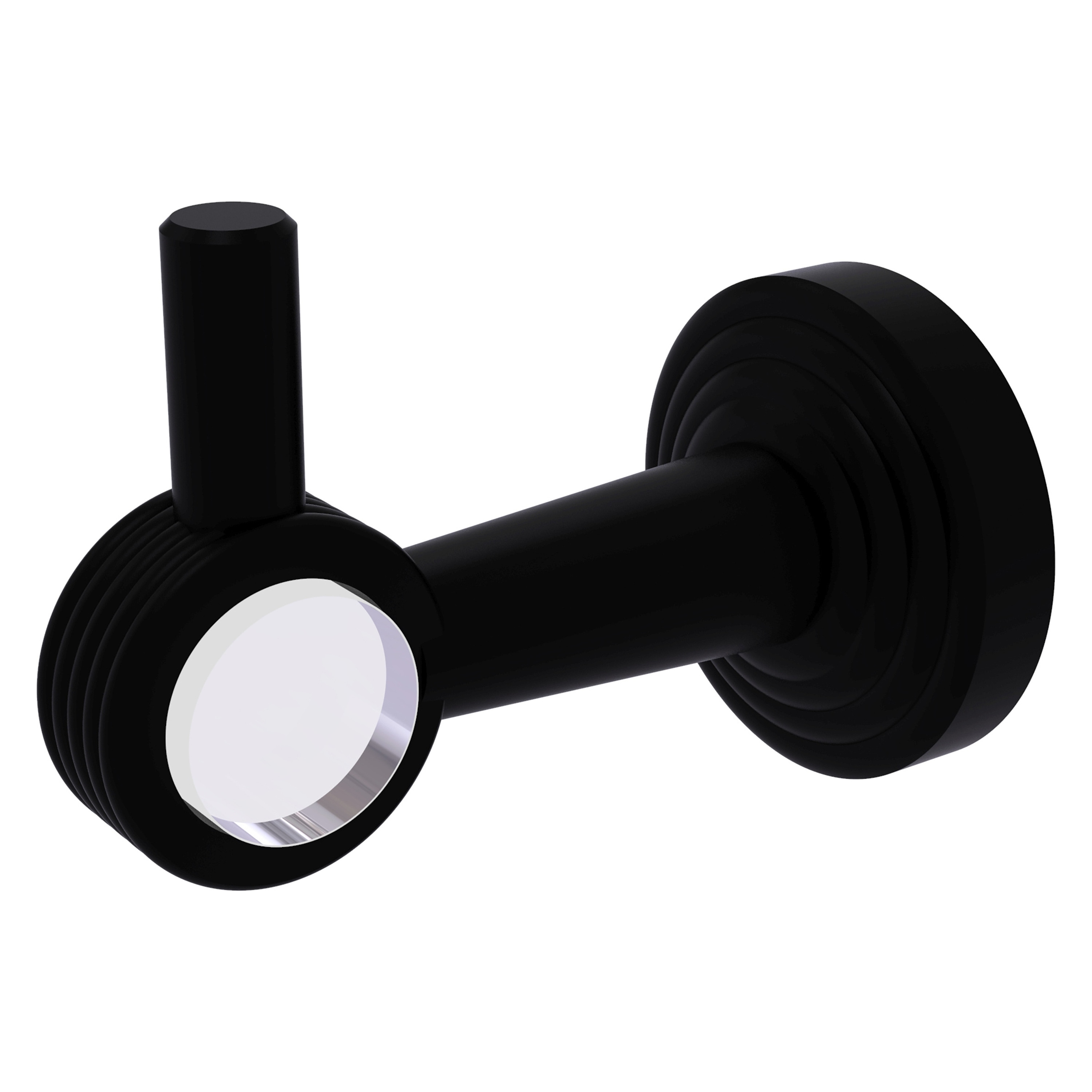 Allied Brass PB-20G-BKM Pacific Beach Matte Black Single -Hook Wall mount Towel Hook