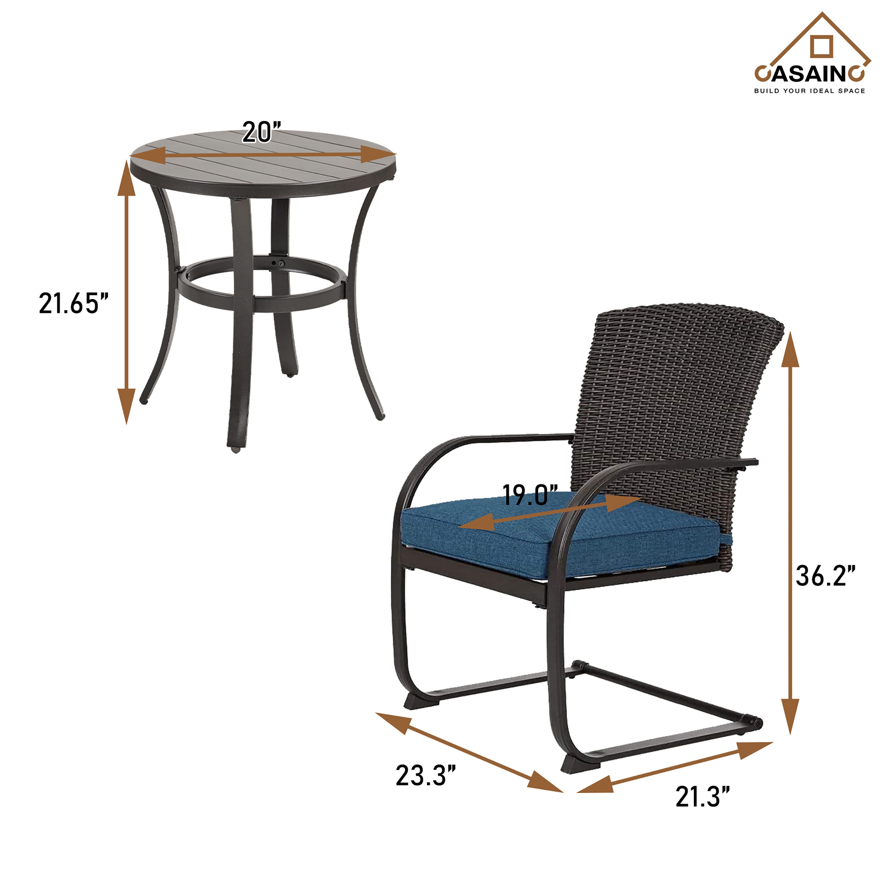 CASAINC ZY-43 Patio-Chairs - View #7