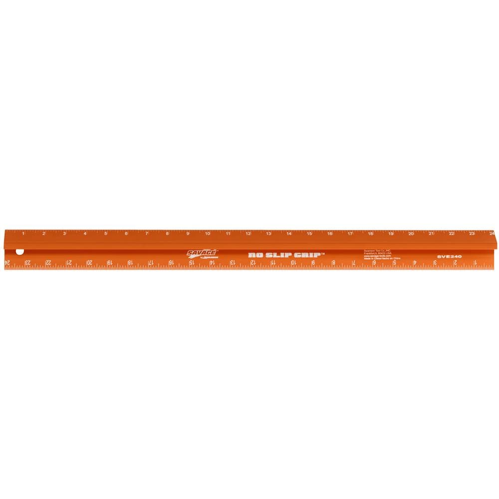 Rhino Red 52 Safety Ruler Cutting Straightedge - Cutting-Mats.net