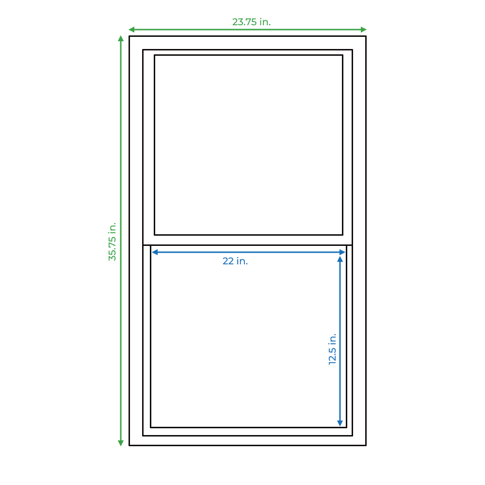 RELIABILT VSHI2436RB Single-Hung-Windows - View #3