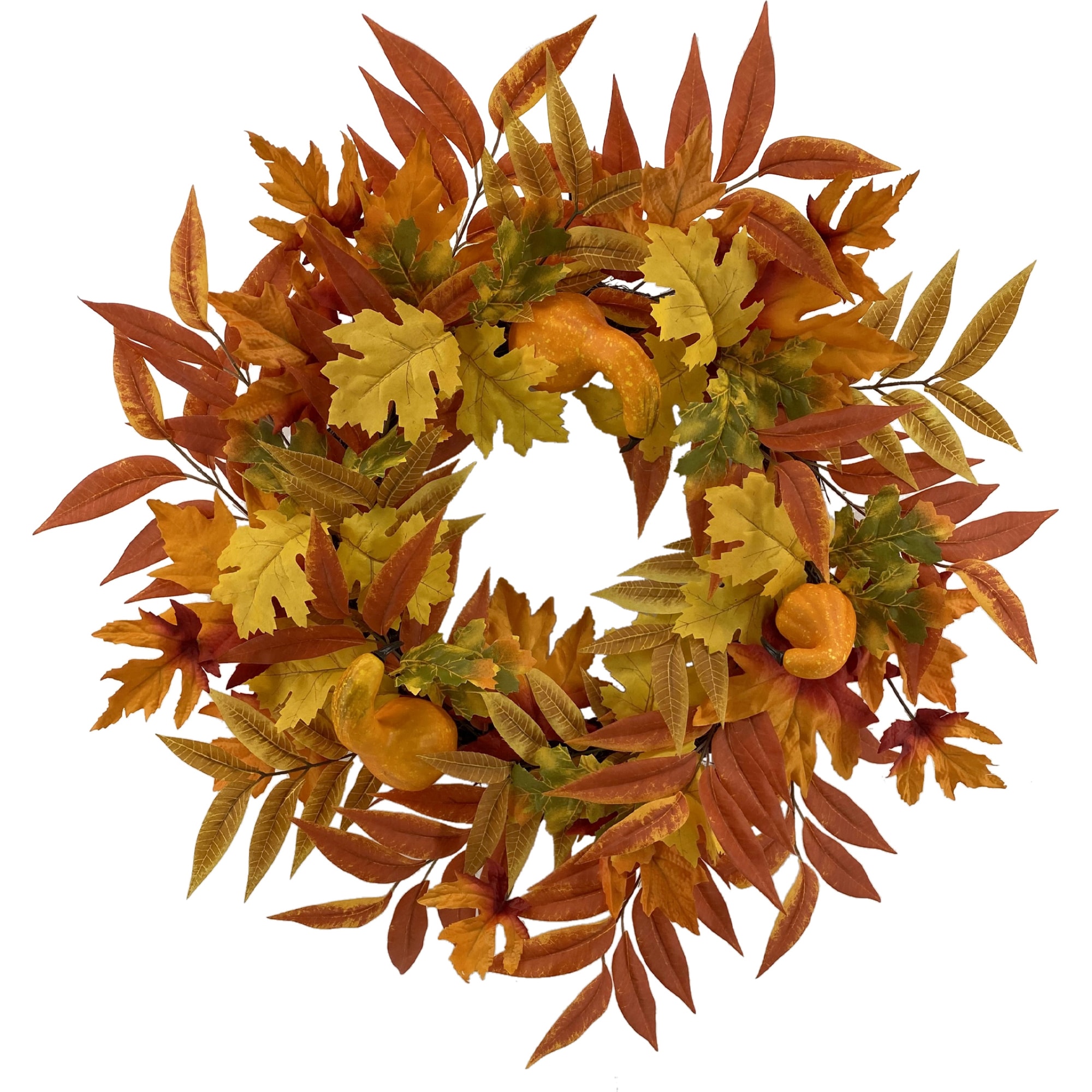  MFGWF5802X24X 2-ft 24-in Leaves Artificial Wreath