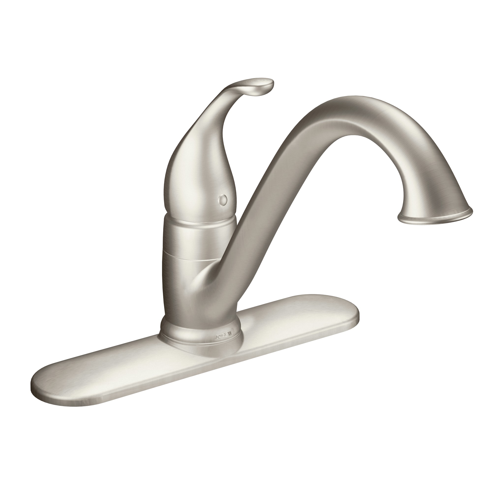 Moen 7825SRS Camerist Spot Resist Stainless Single Handle Deck-mount Kitchen Faucet with Sprayer ( Deck Plate Included )