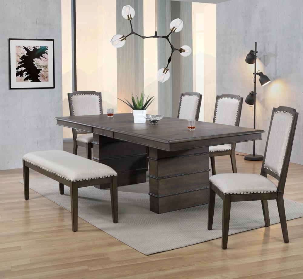 Sunset Trading Cali Gray and Brown Contemporary/Modern Dining Room Set ...