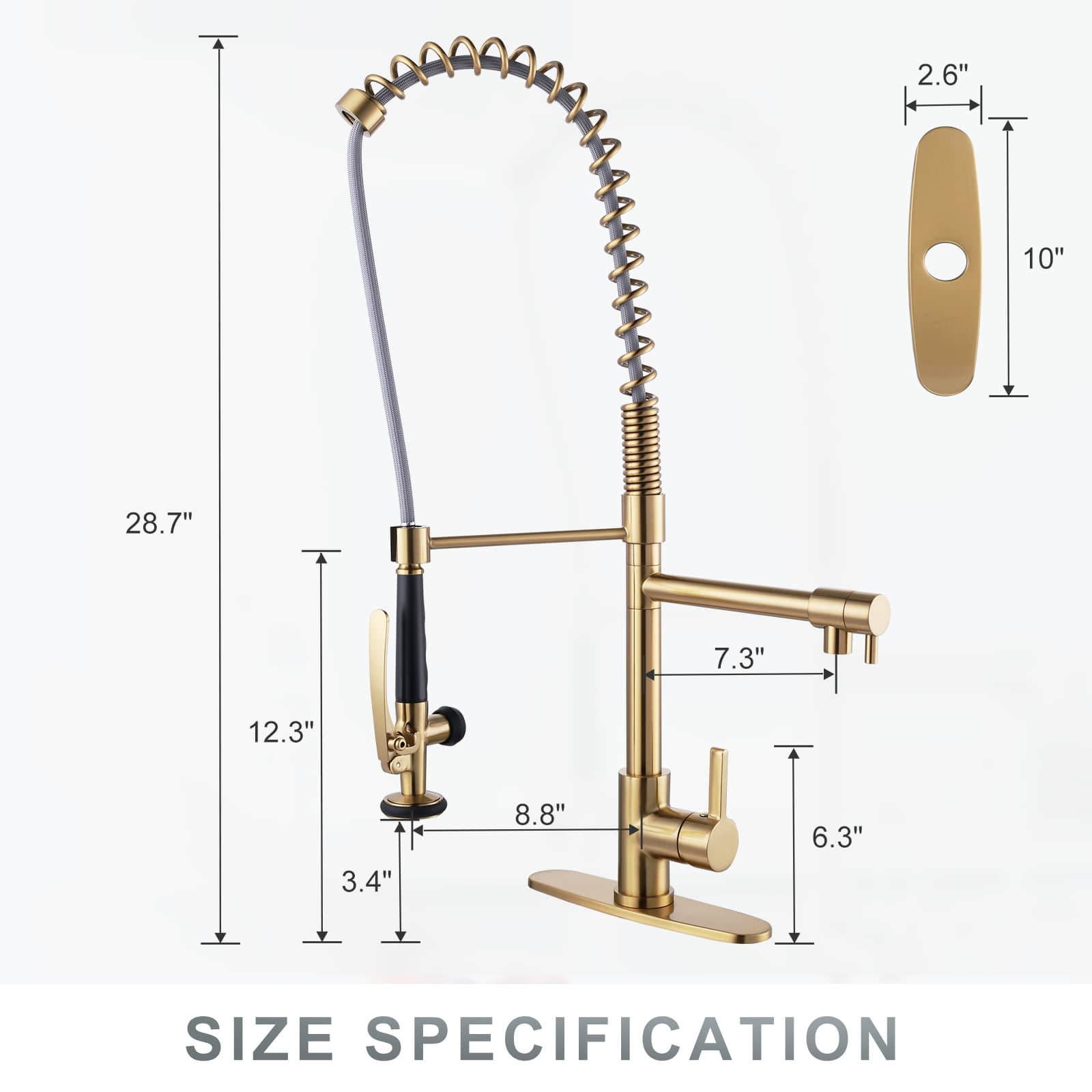 ALEASHA AL-1A20G Kitchen-Faucets - View #4