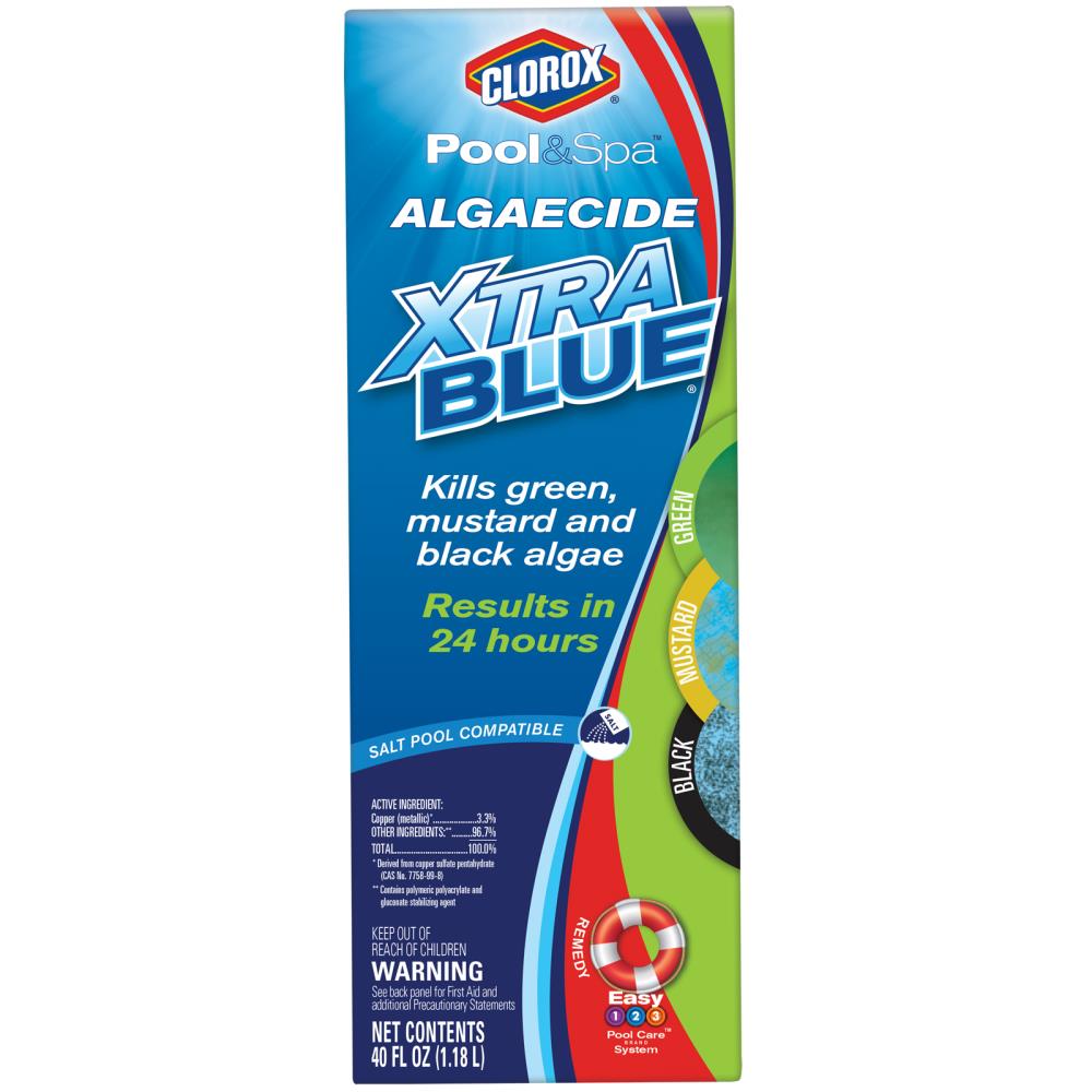 Clorox Pool&Spa 40 oz Algaecide XtraBlue Pool Algae Prevention at