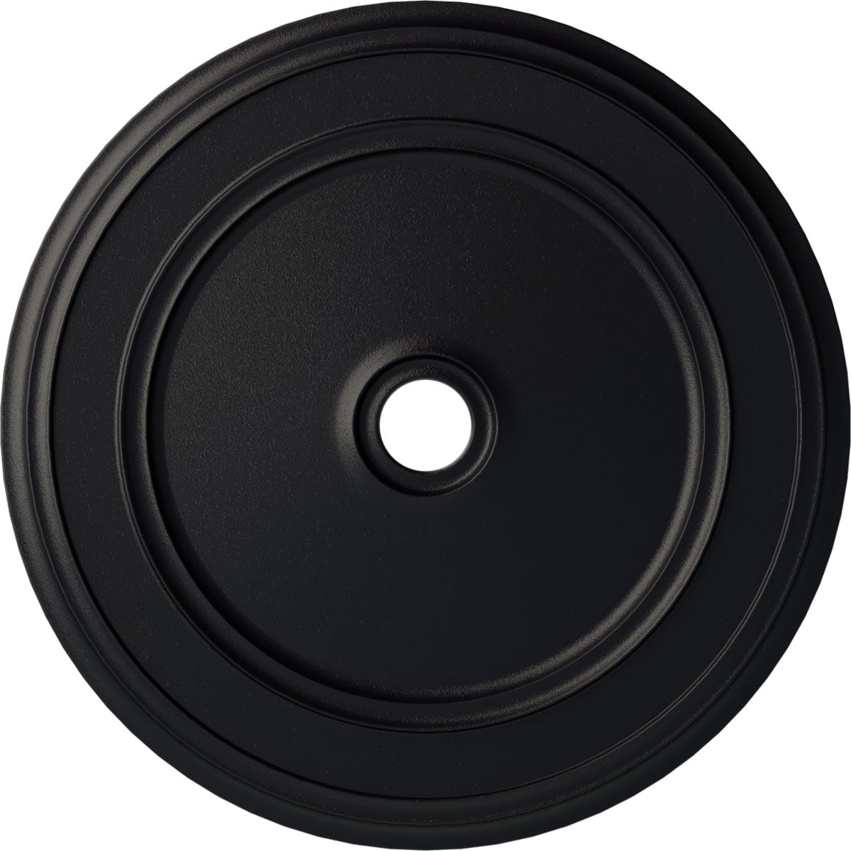 Ekena Millwork CM41CLSGS Classic 41.125-in W x 41.125-in L Painted Steel Gray Polyurethane Whole Ceiling Medallion