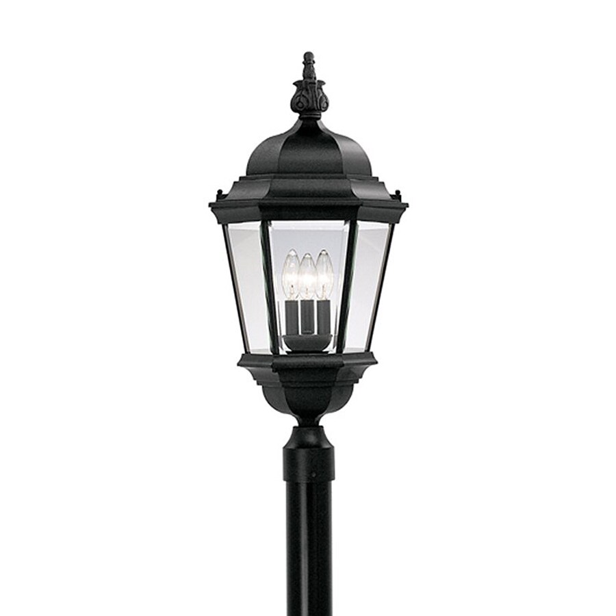 Abington 28 in Black Traditional Outdoor Post Light in the Post Light Parts department at Lowes