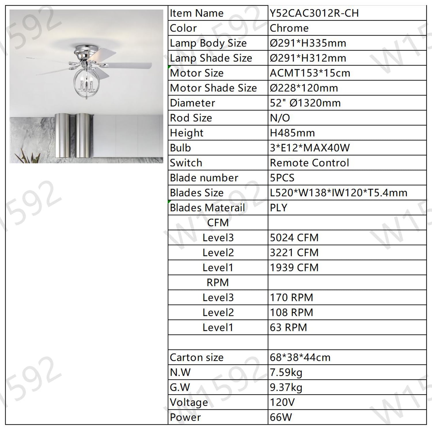 SINOFURN SYA650020WT Ceiling-Fans - View #11