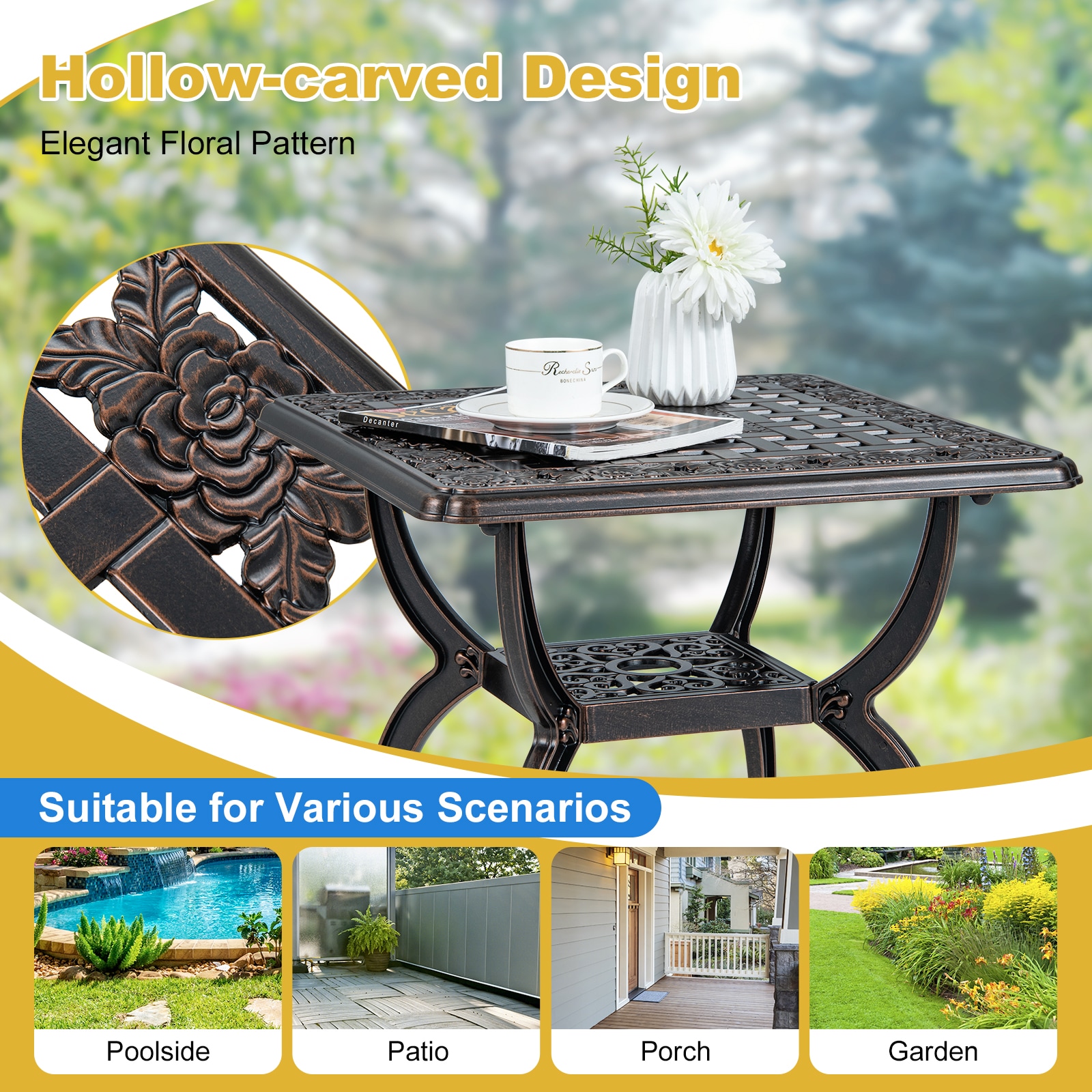 Forclover HBV-476WN Patio-Tables - View #7