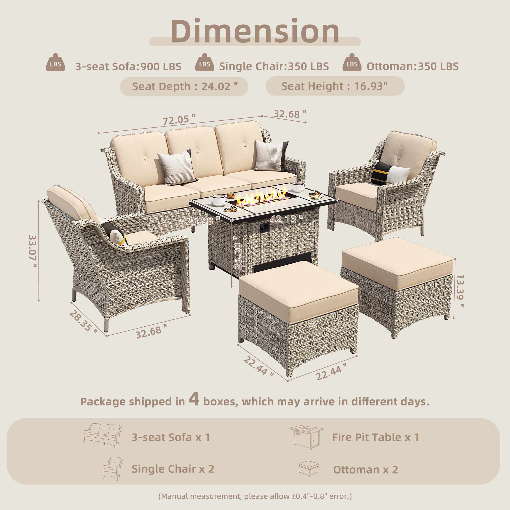 weaxty HMBCFP-PAD606 Patio-Conversation-Sets - View #7