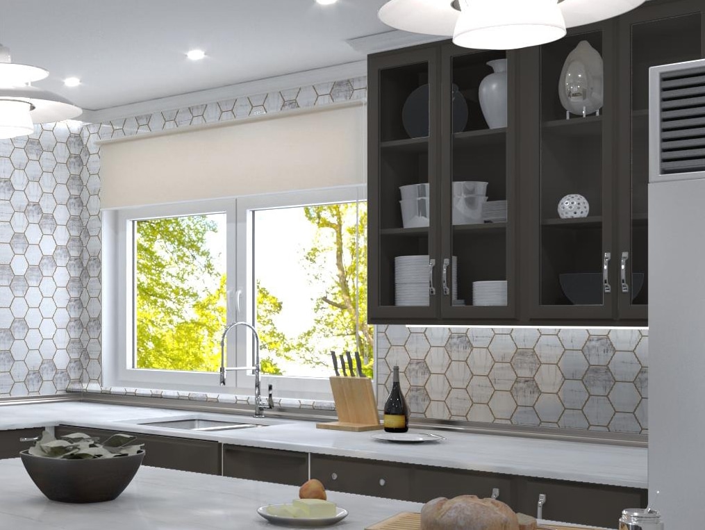 Homage 5" White Glazed Hexagonal Porcelain Tile
