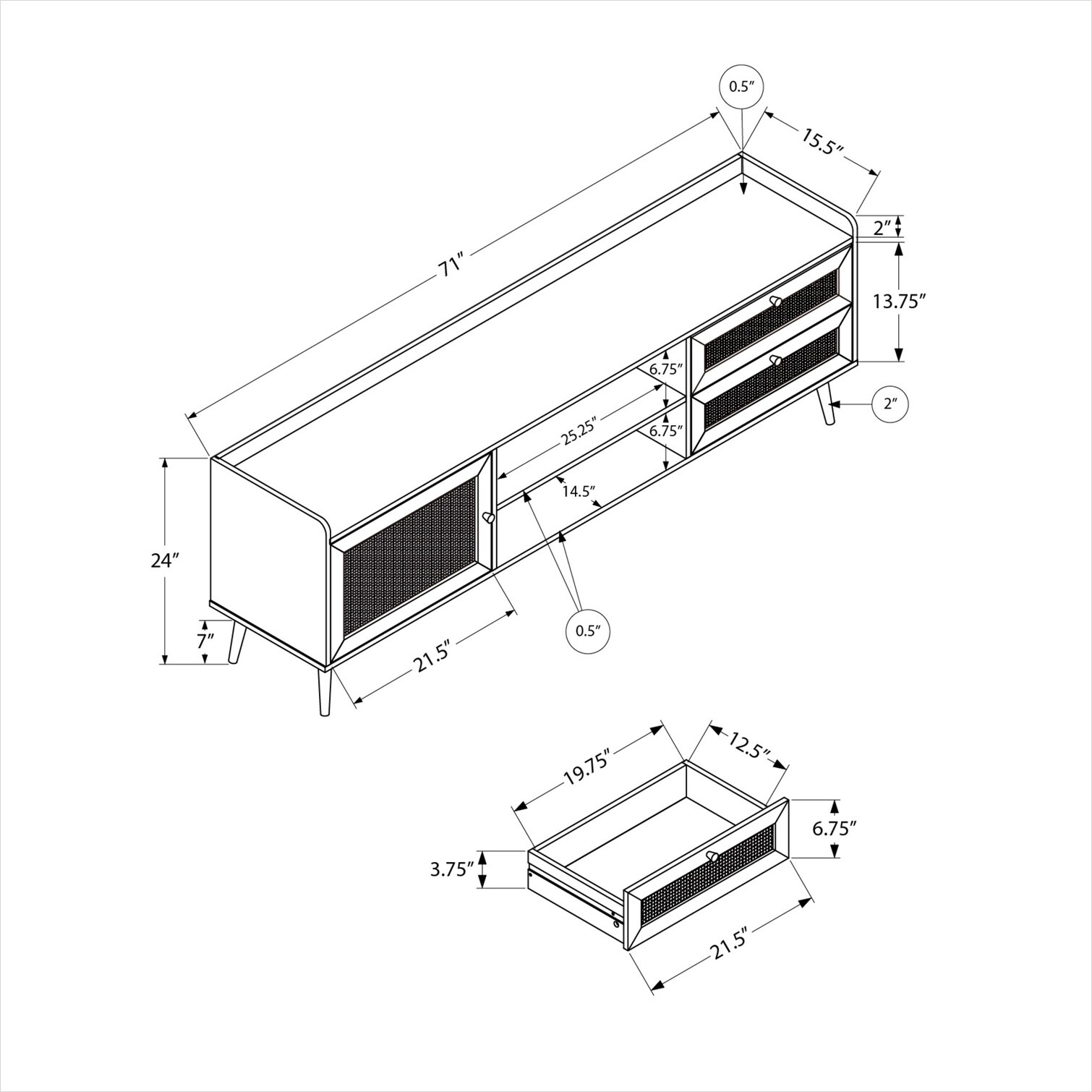 SunJet YRYYUTGKPK5X Tv-Stands - View #4