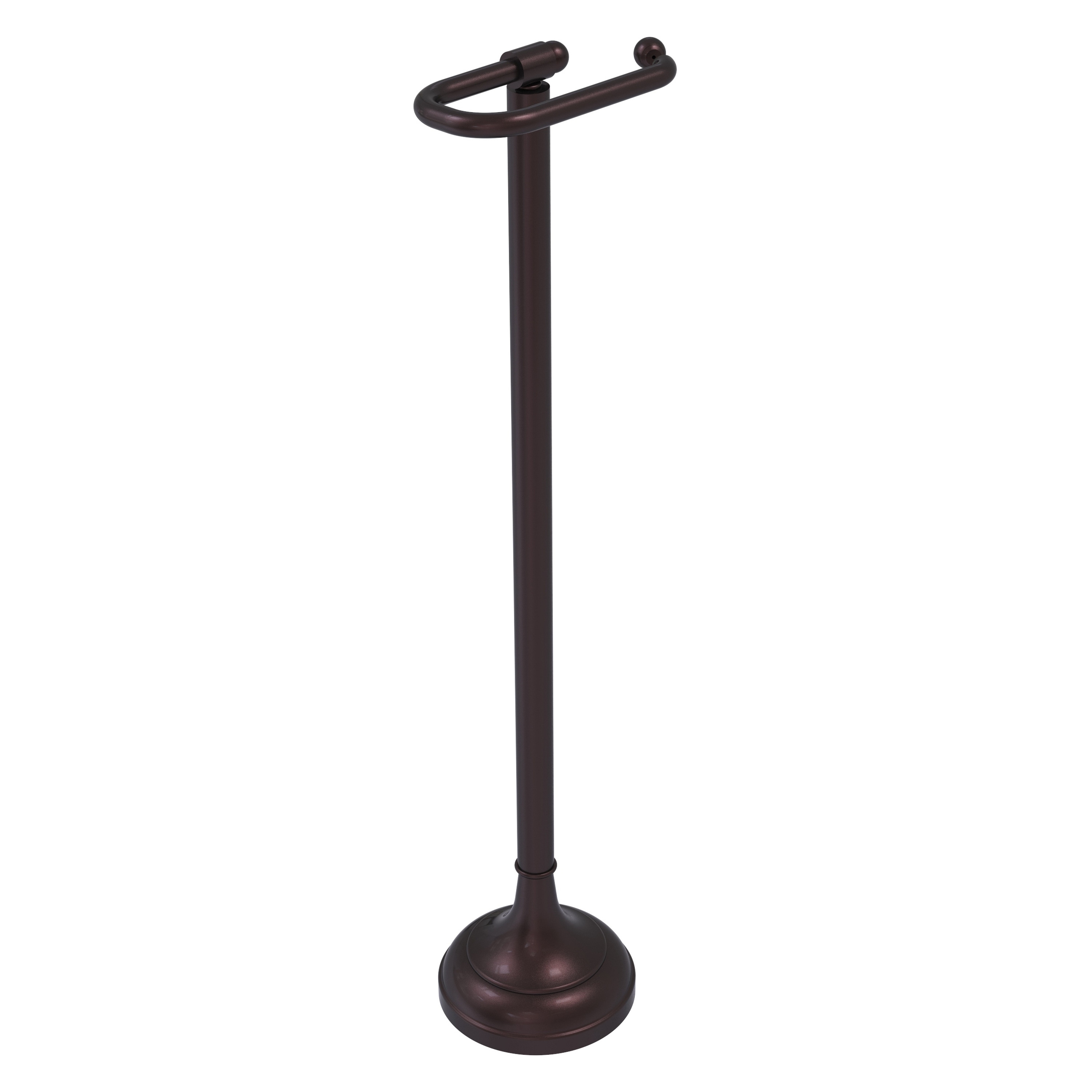 Allied Brass TS-28-ABZ Antique Bronze Freestanding Single post Toilet Paper Holder 1 -Rolls with Storage