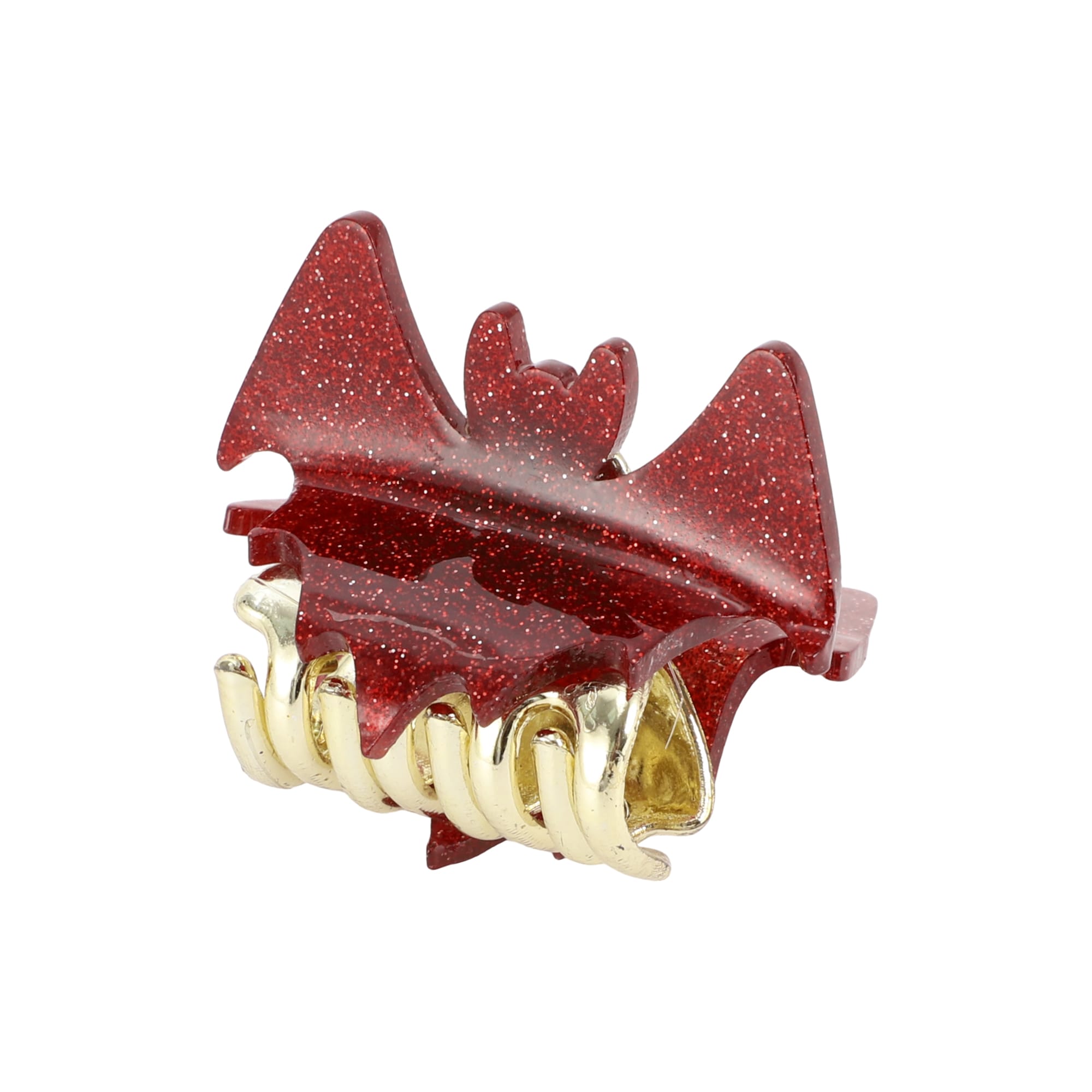 Unique Bargains Bat Style Hair Clips Hairdo Clip for Women 1.97Inch Length Red 1pc