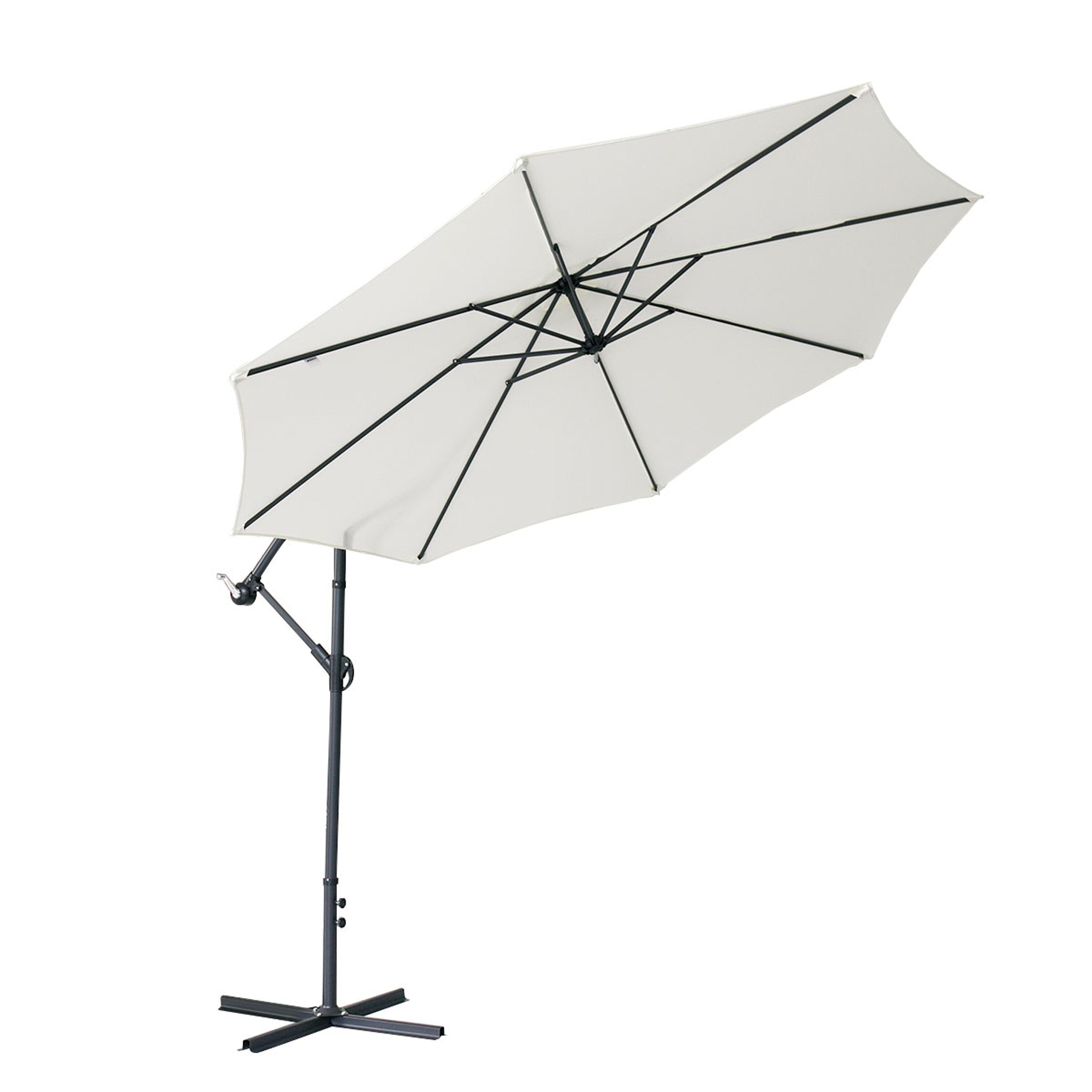 Bayfeve BF-1295B2S 9.6-ft Steel Cantilever Patio Umbrella