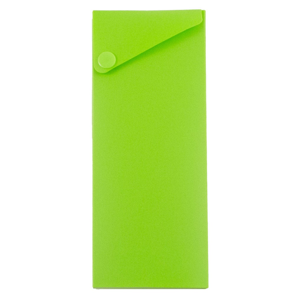 JAM Paper 2166513298A 6-Pack Green Plastic Pencil Case