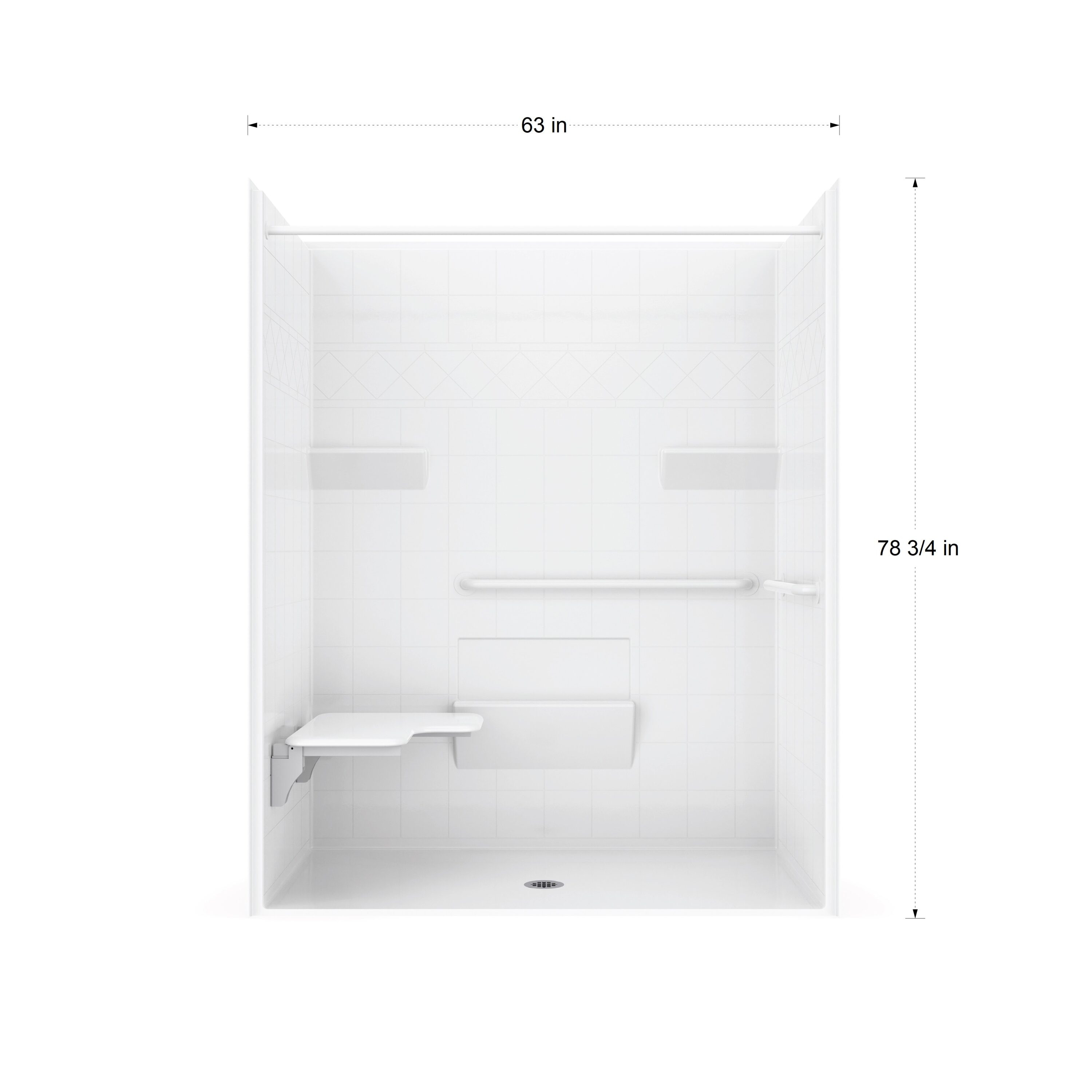 Laurel Mountain LM6334BFL064 Alcove-Shower-Kit - View #14